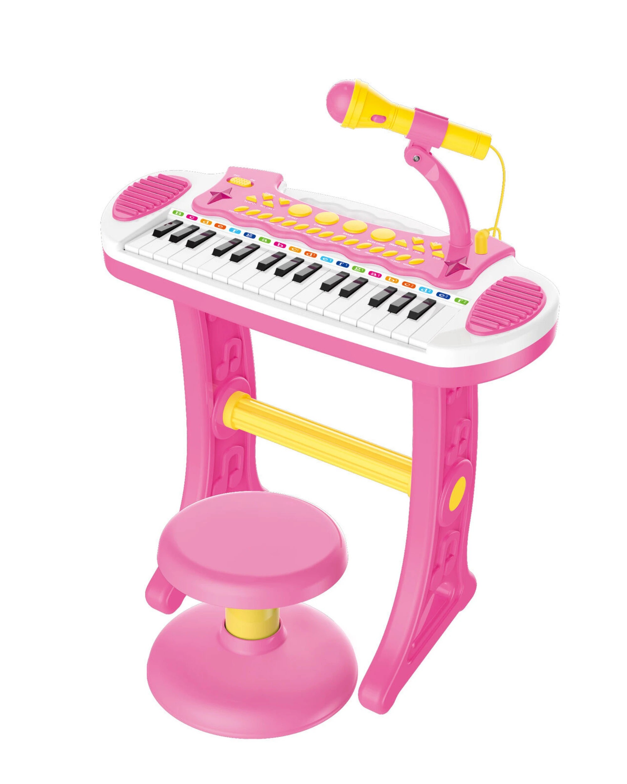 7 Lennox Children's Electronic Keyboard with Stand (Pink) Musical Instrument Toy, 7 of 7