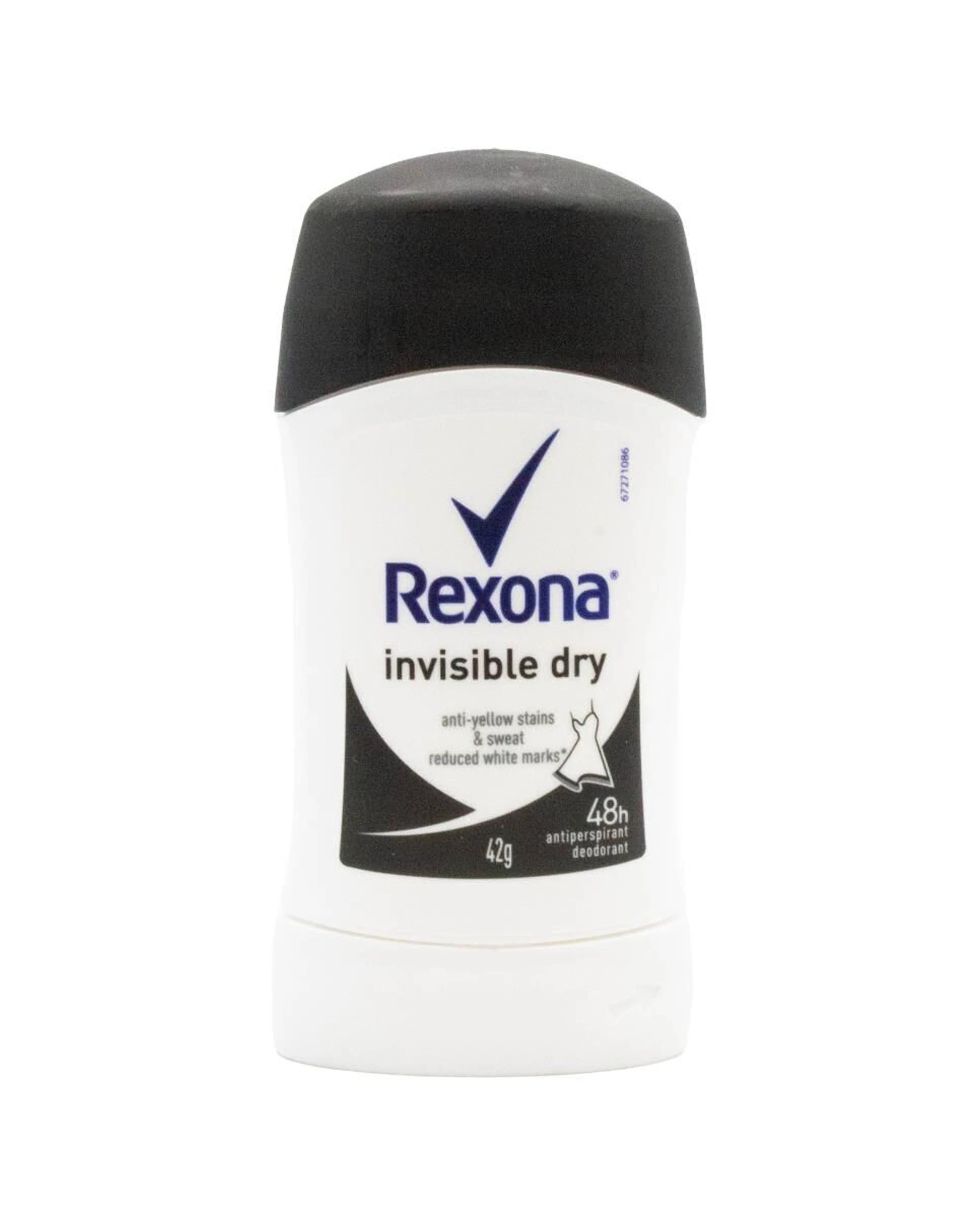 2 Rexona 6PK Invisible Dry Antiperspirant Stick Deodorant 42g 48H Protection - Black, 2 of 3