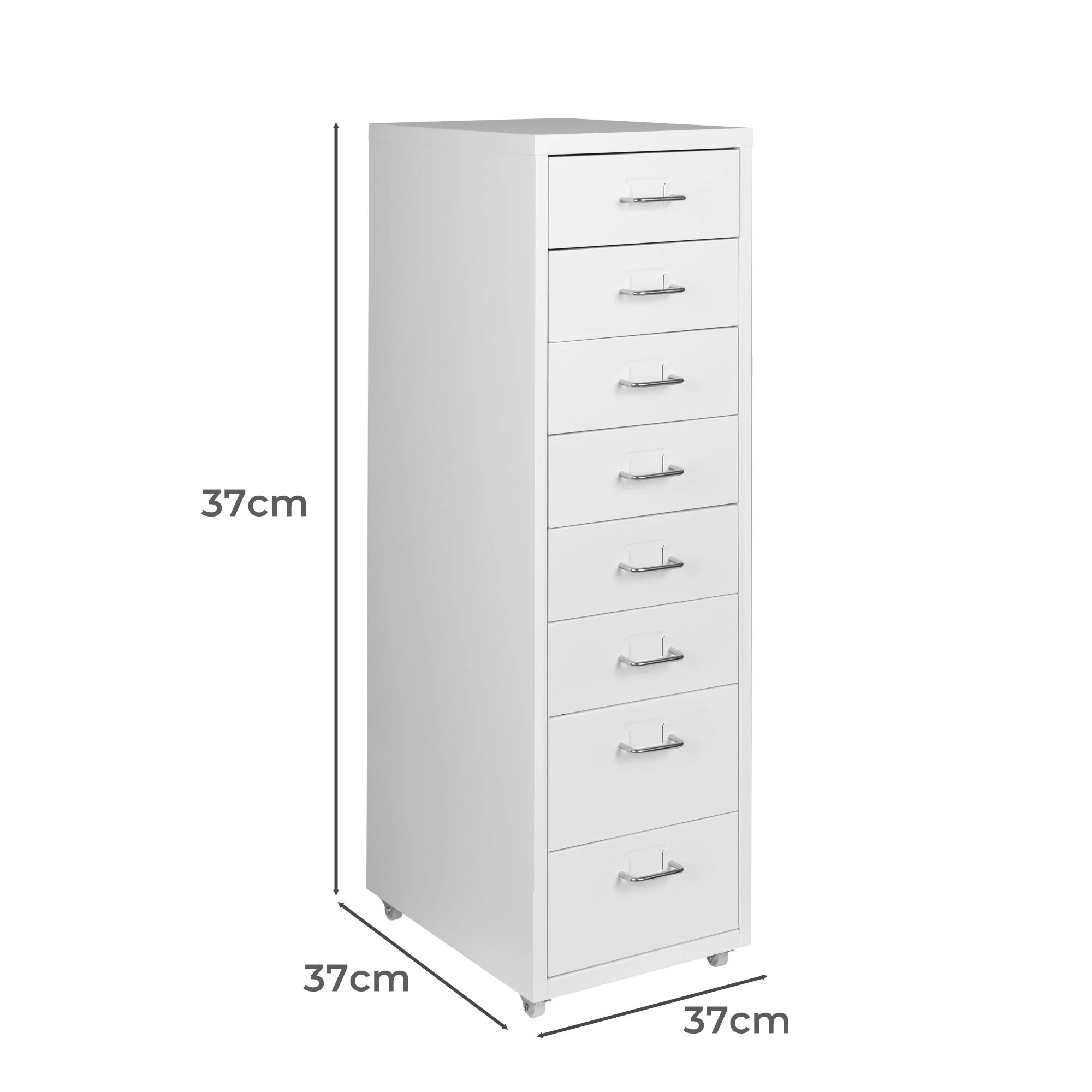 3 Levede 8 Tiers Office Drawers - White, 3 of 7