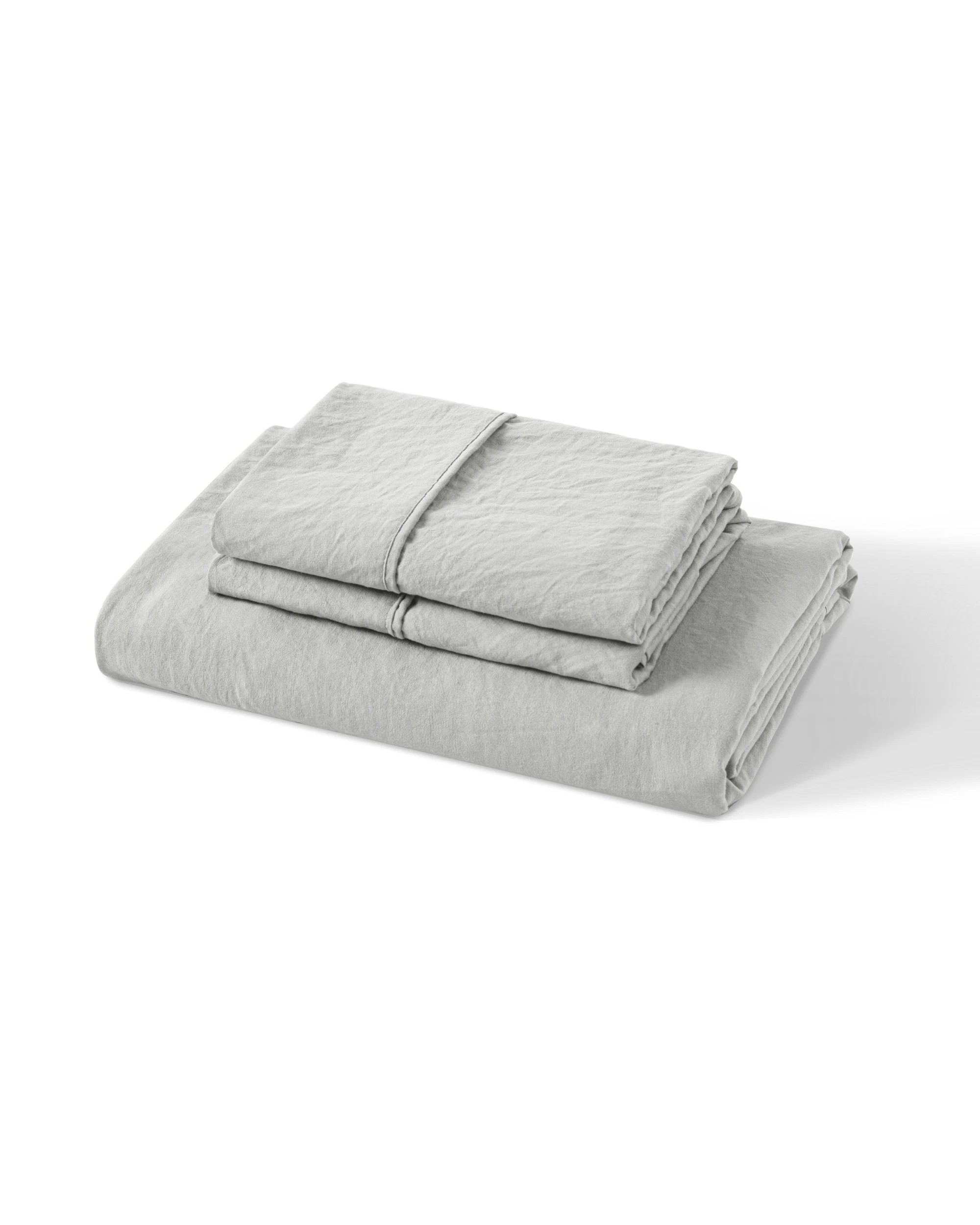 8 Dreamaker Superfine Washed Microfibre Combo Fitted Sheet Set - Queen Bed - Dove Grey, 8 of 8