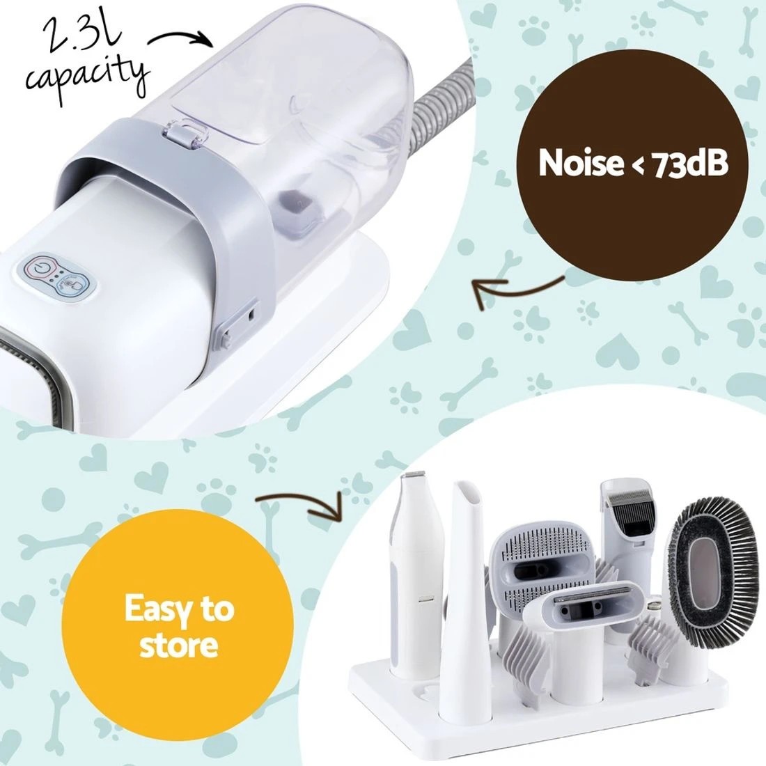 6 i.Pet Pet Grooming Kit - White, 6 of 6