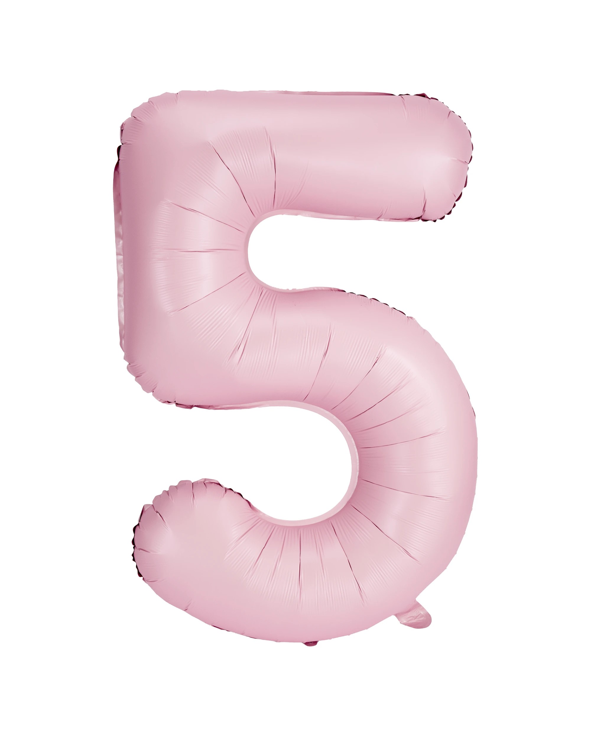1 Giant Matte Pink Number 5 Foil Balloon, 1 of 5