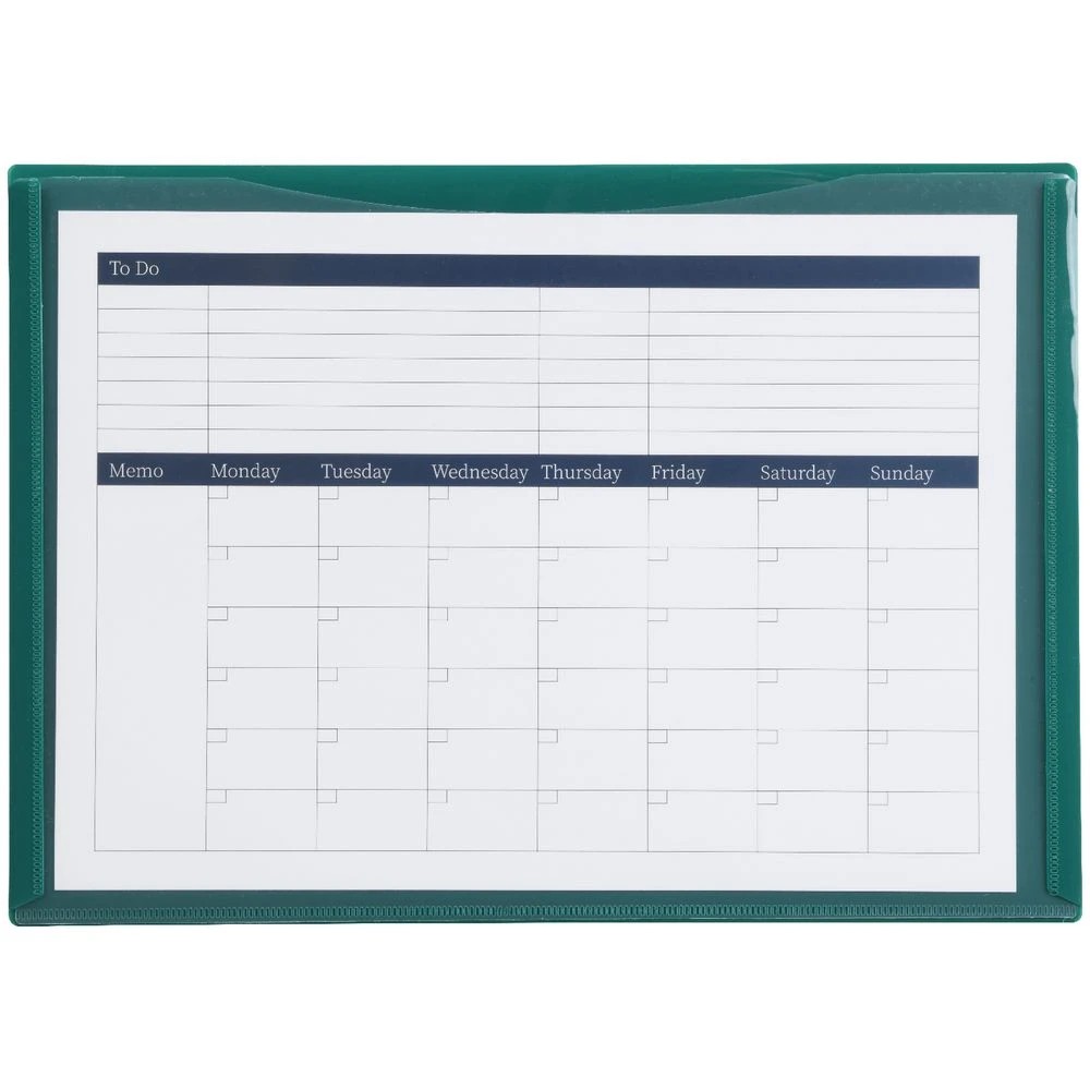 4 J.Burrows A4 Document Wallet Magnetic Closure Green, 4 of 4