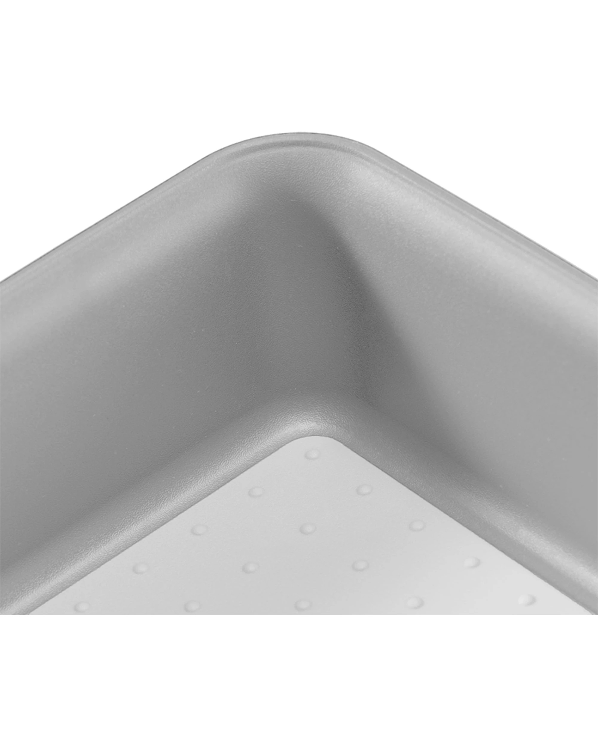 4 Madesmart 4PK Junk Drawer Organiser Rectangle Soft-Grip Lining Non-Slip - Grey, 4 of 6