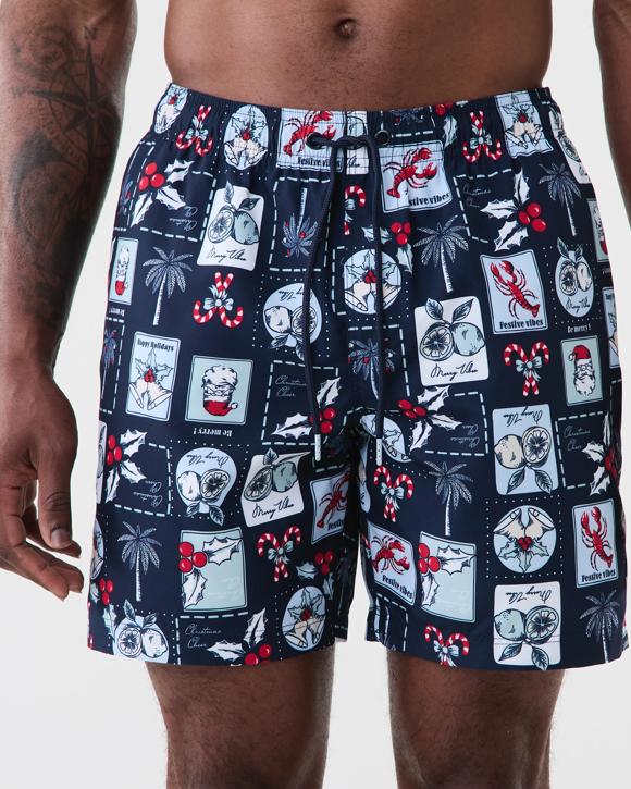 Regular Christmas Print Boardshorts