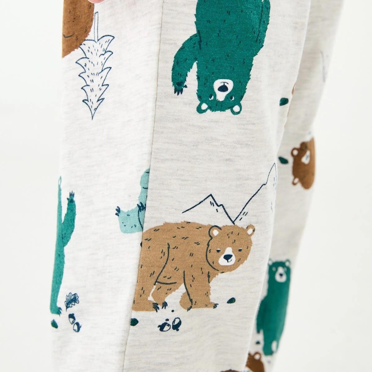 5 Jersey Pyjama Set Wht Bear, 5 of 9