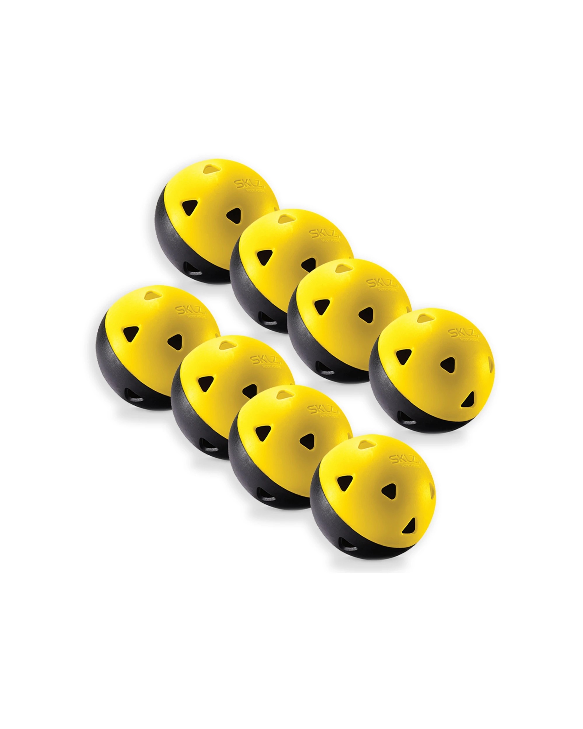 1 Sklz 8pc Impact Practice Softballs Durable Limited Flight Training Balls for Baseball Practice - Yellow, 1 of 7