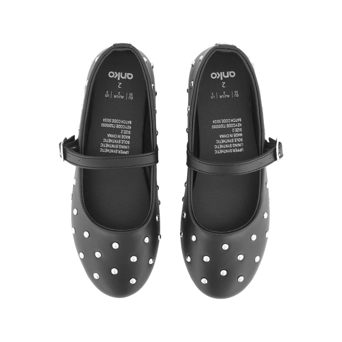 2 Senior Stud Flats Black, 2 of 5