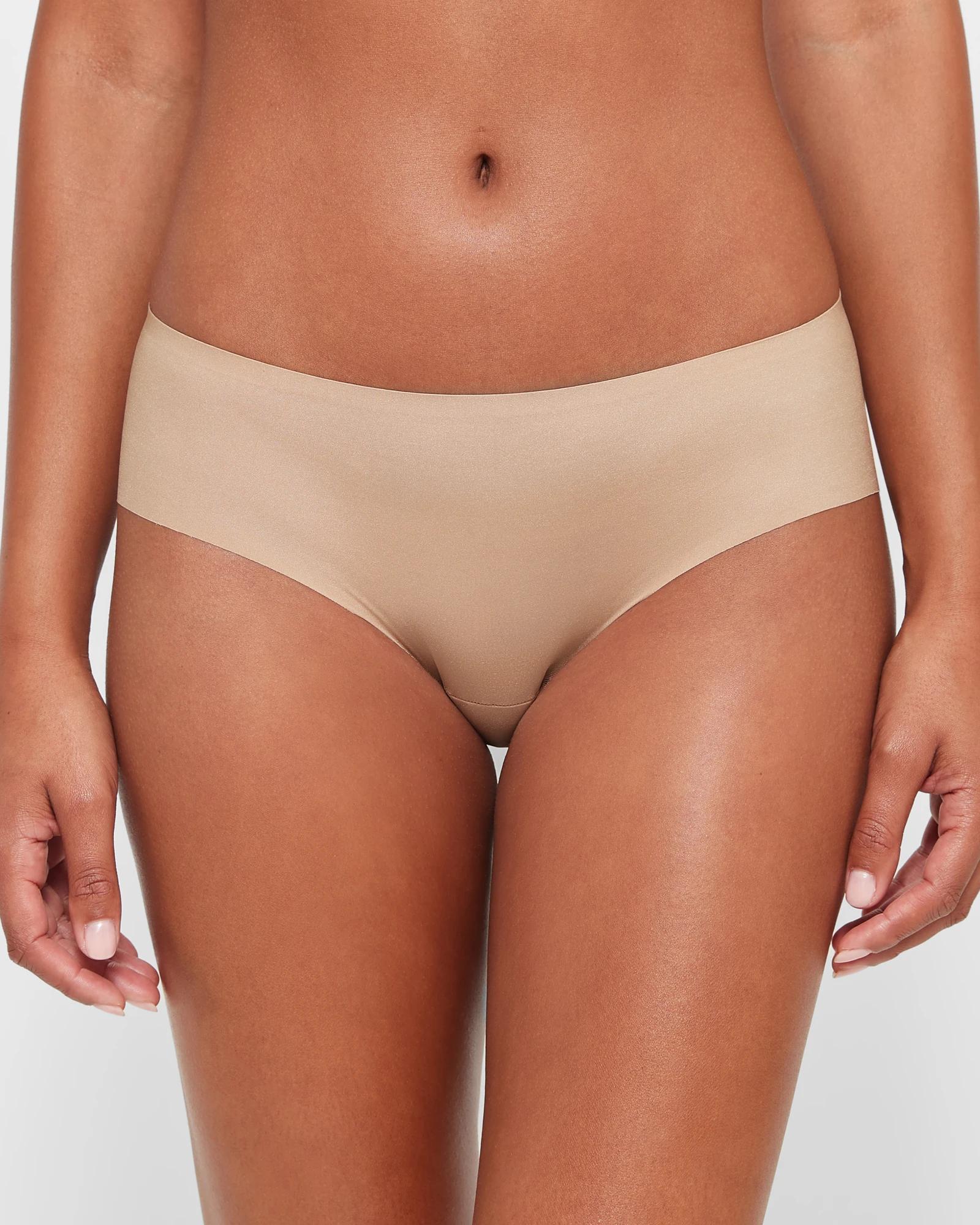 2 Target Womens Bonded No Show Hipster Briefs 2 Pack LATTE, 2 of 4