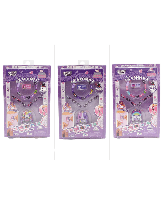 Sticki Rolls x Aphmau Sticki Pendant and Bracelet Set - Asso