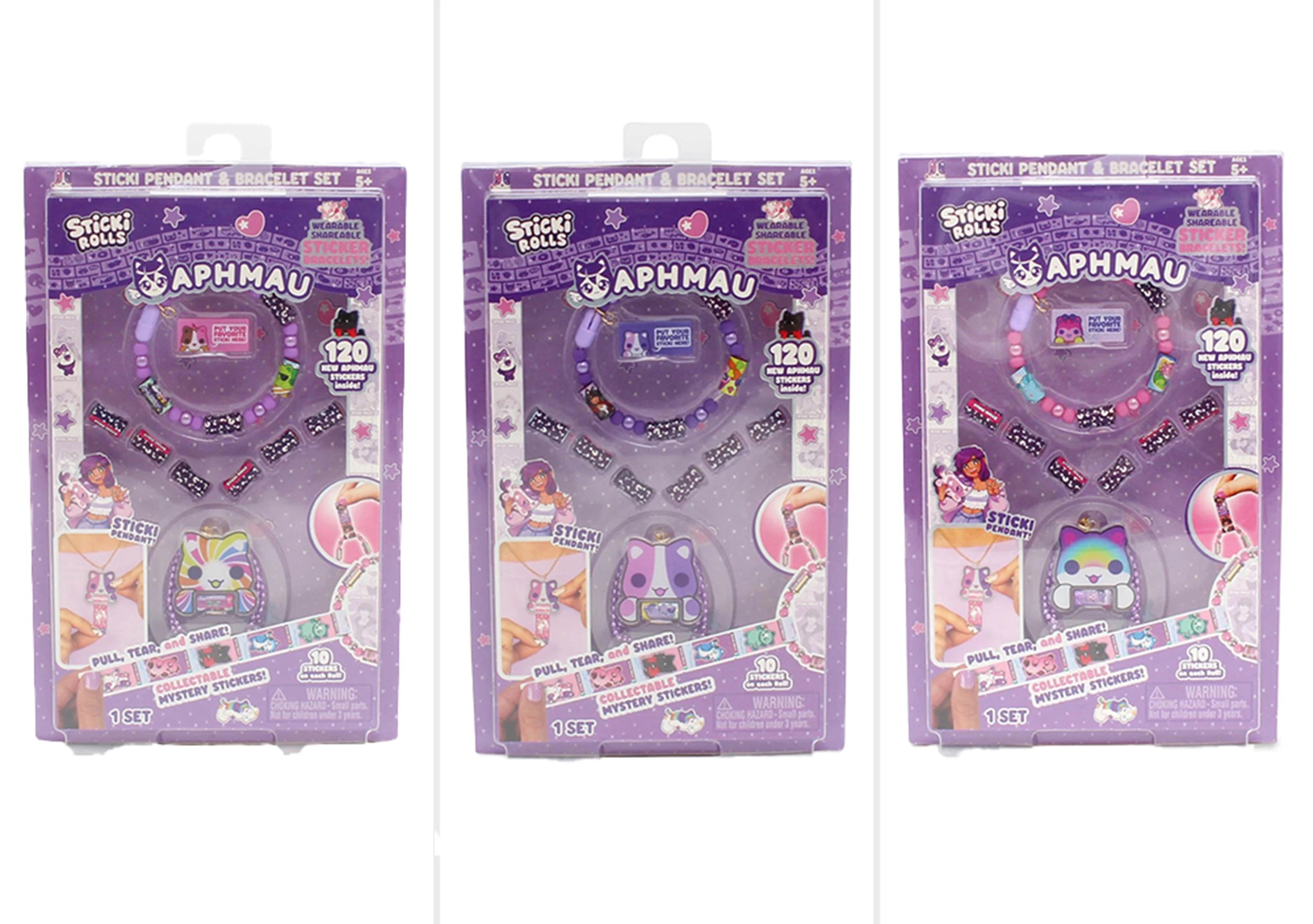 1 Sticki Rolls x Aphmau Sticki Pendant and Bracelet Set - Assorted, 1 of 9