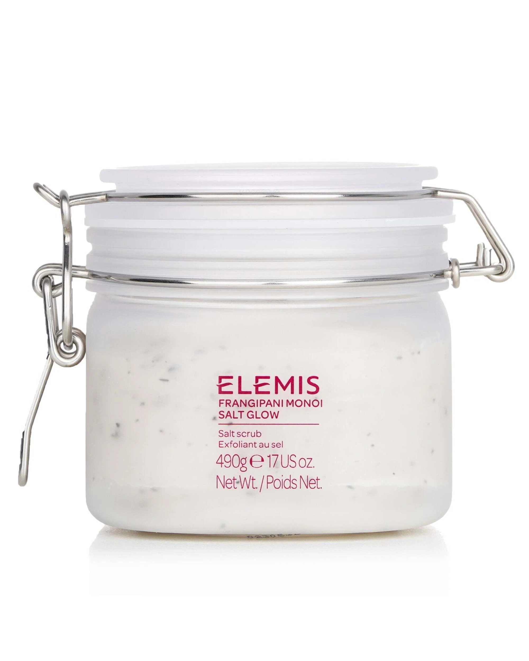 1 Elemis Frangipani Monoi Salt Glow Salt Scrub Exfoliant  480g/17oz, 1 of 3