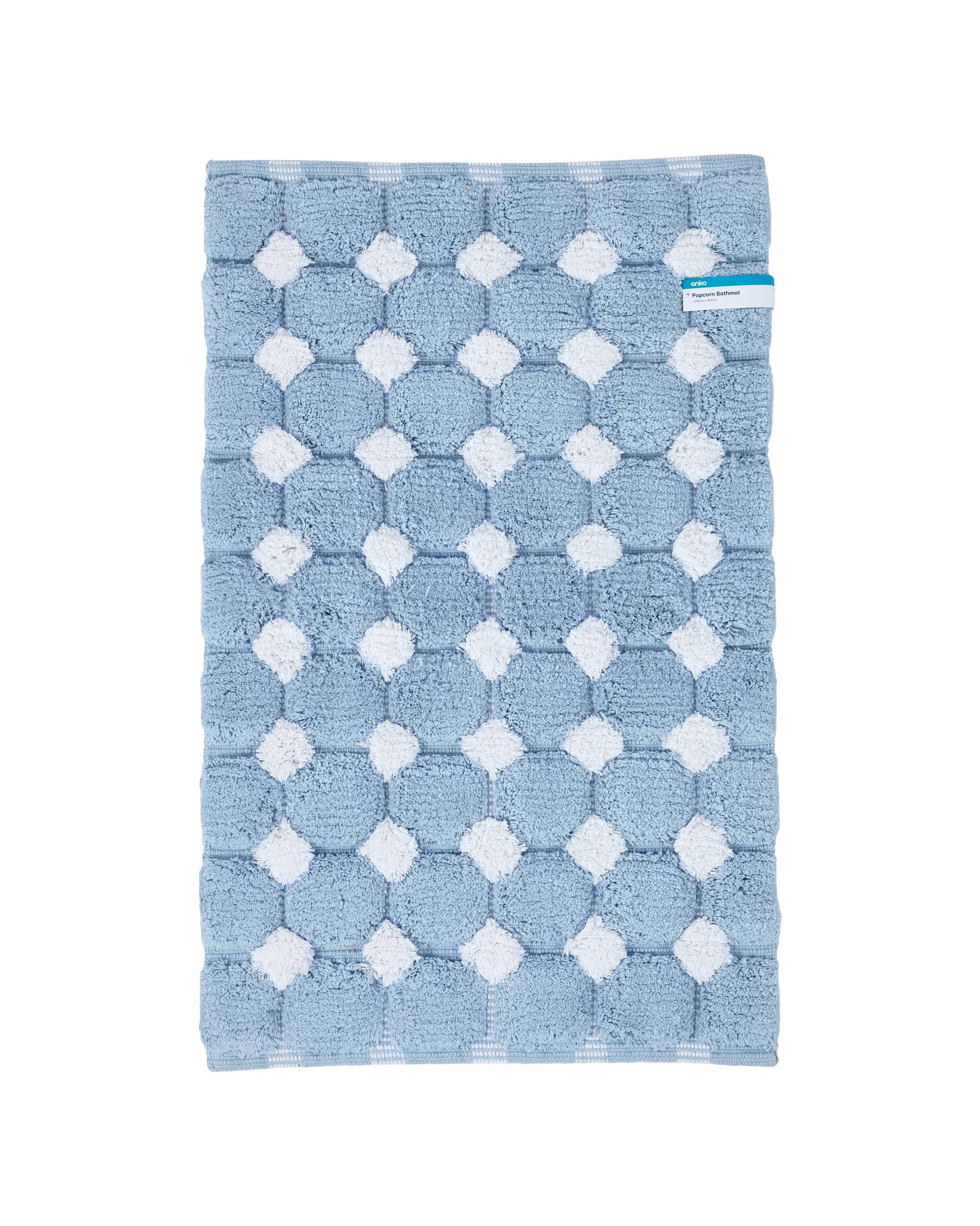 5 Popcorn Bath Mat - Blue, 5 of 5