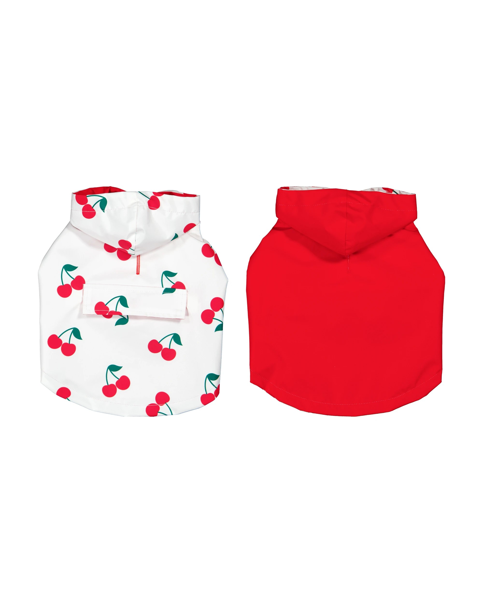5 Pet Reversible Cherry Raincoat - Small, 5 of 10