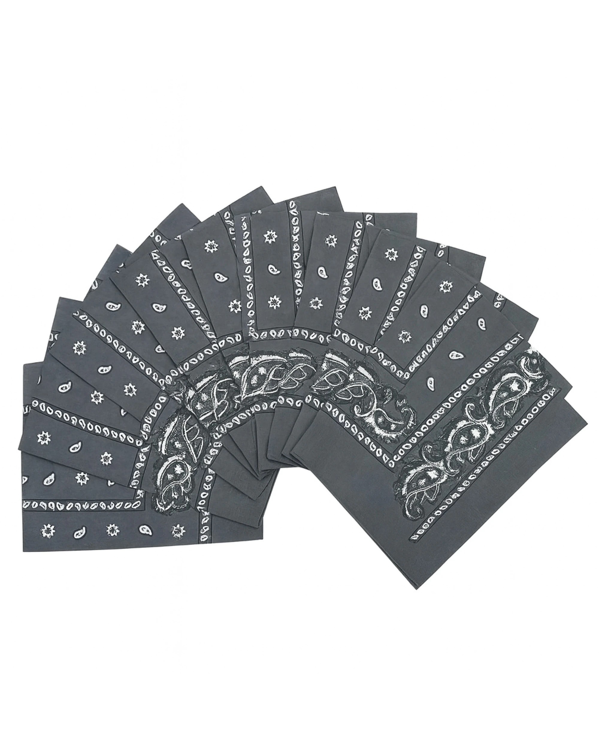 1 BR Costumes Bulk Bandana Head Wraps, 100% Cotton, Paisley Design, 1 of 3