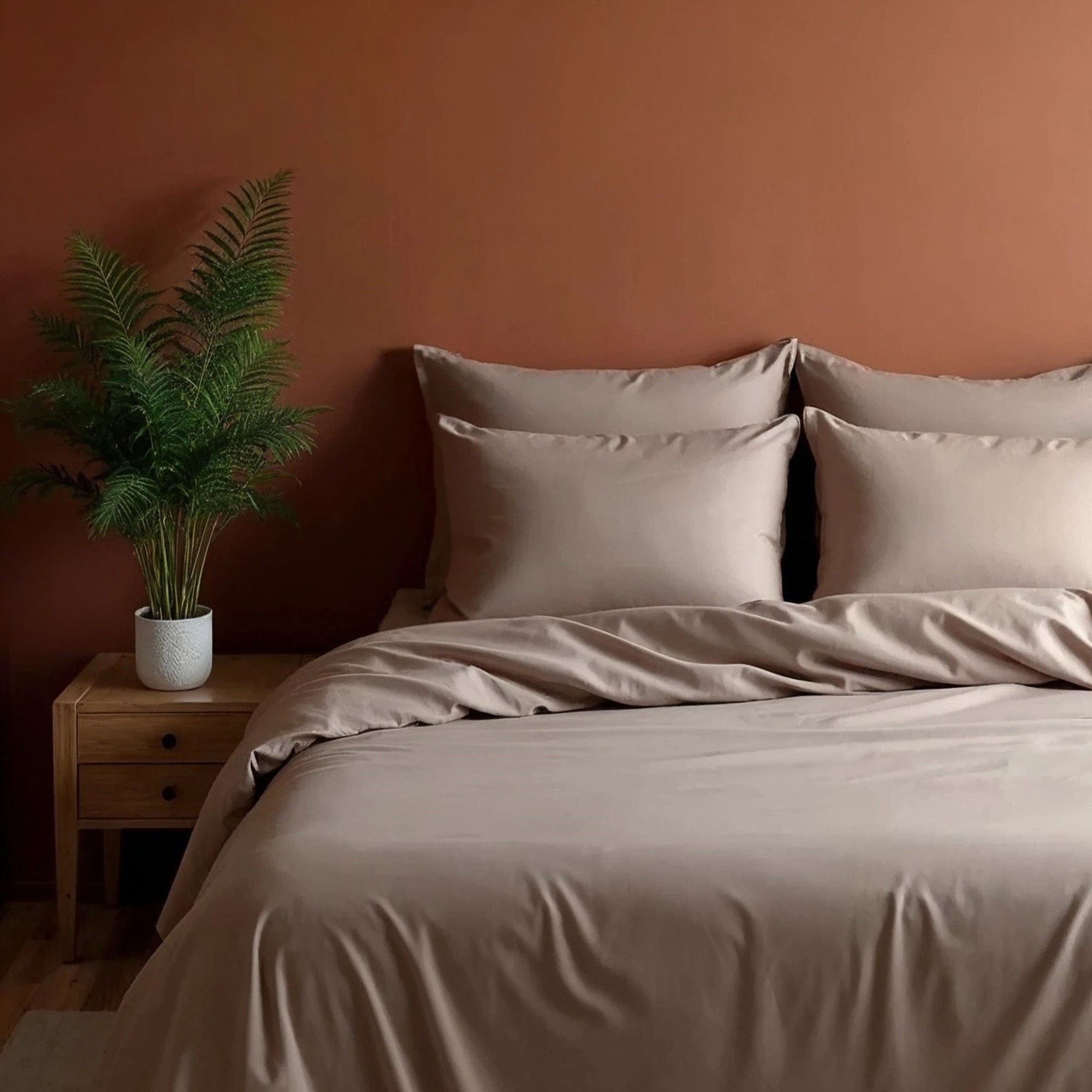 8 Royal Comfort 1000TC Bamboo Blend Sheet Pillowcase Set Ultra Soft - King Bed - Grey, 8 of 8