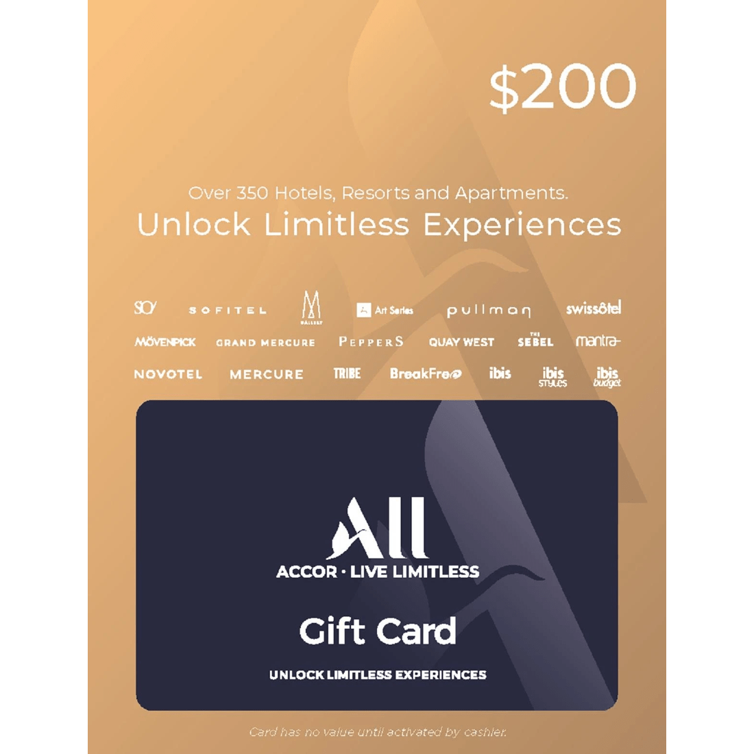 1 Accor Live Limitless $200 Gift Card, 1 of 1