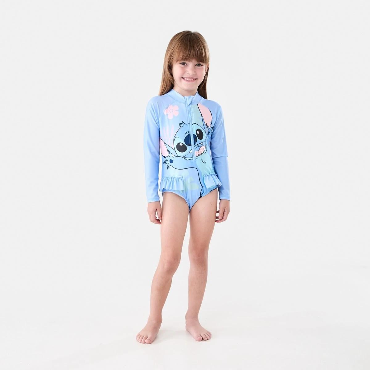 1 Disney Lilo & Stitch License One Piece Swimsuit Stitch 1p, 1 of 4