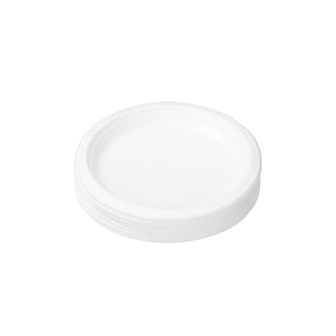 3 30pc Lemon & Lime Eco/biodegradable/compostable Disposable 18cm Side Plate - White, 3 of 3