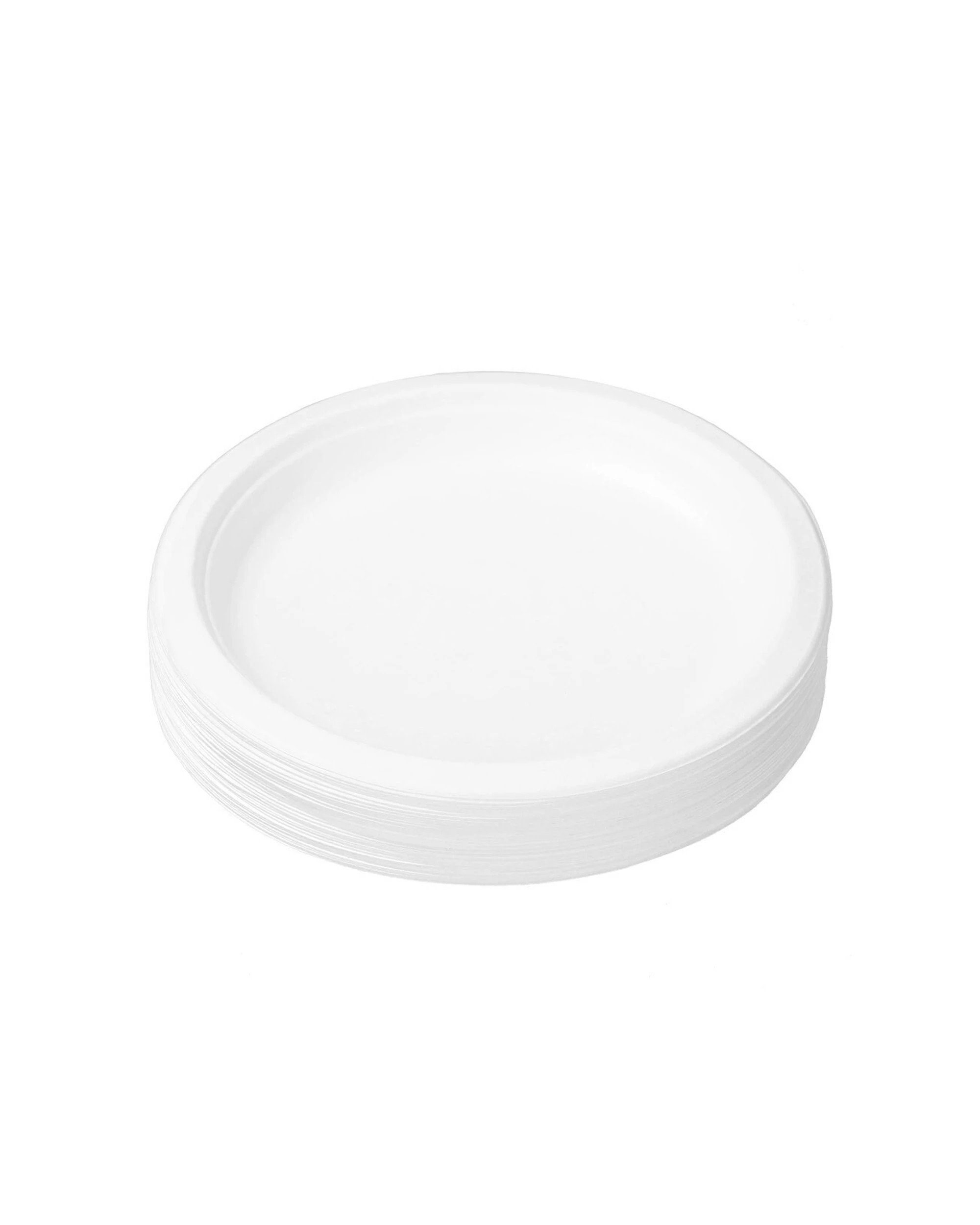 3 30pc Lemon & Lime Eco/biodegradable/compostable Disposable 18cm Side Plate - White, 3 of 3