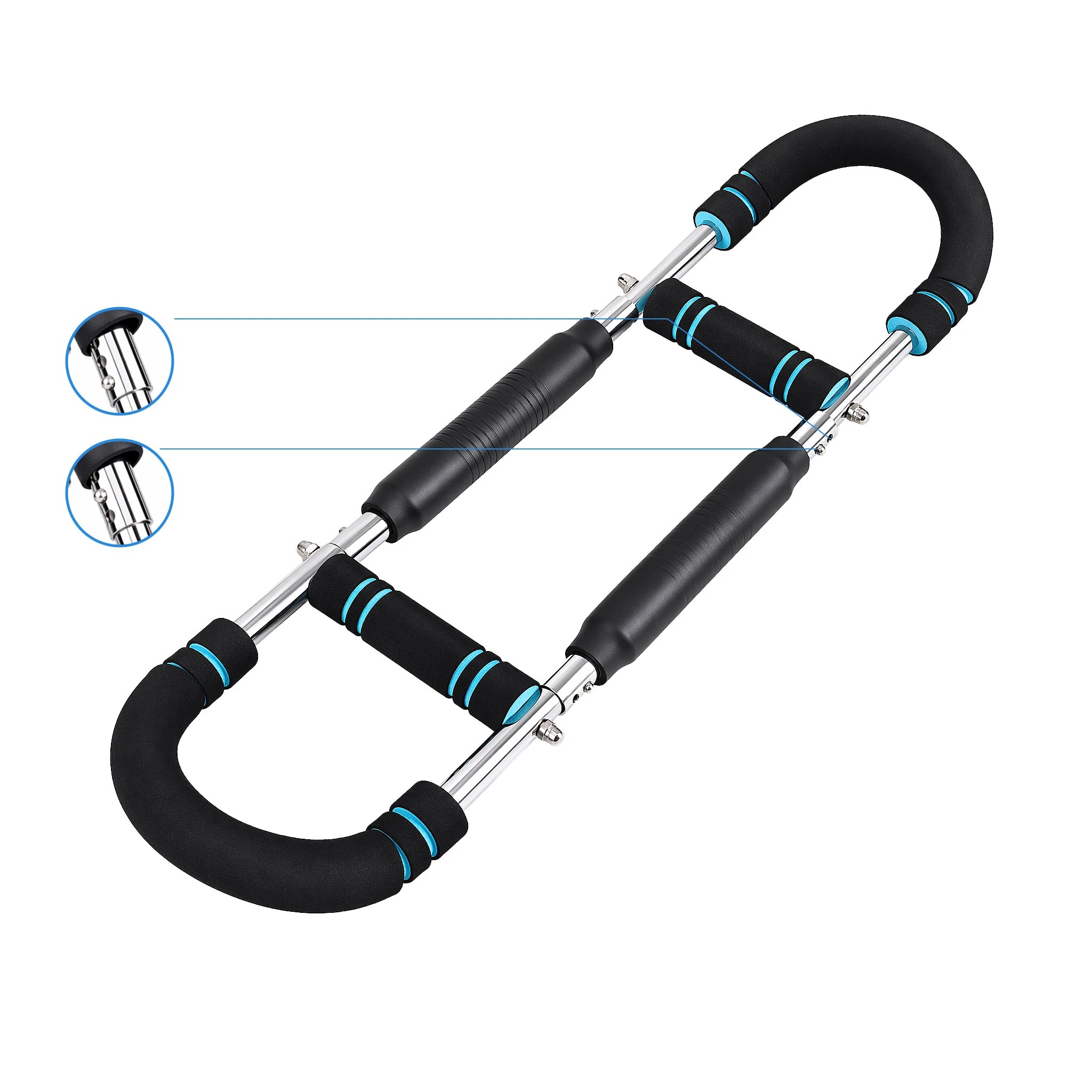6 Everfit Twister Arm Exerciser Chest Trainer 27-41 kg Resistance U-Shape - Multi, 6 of 9