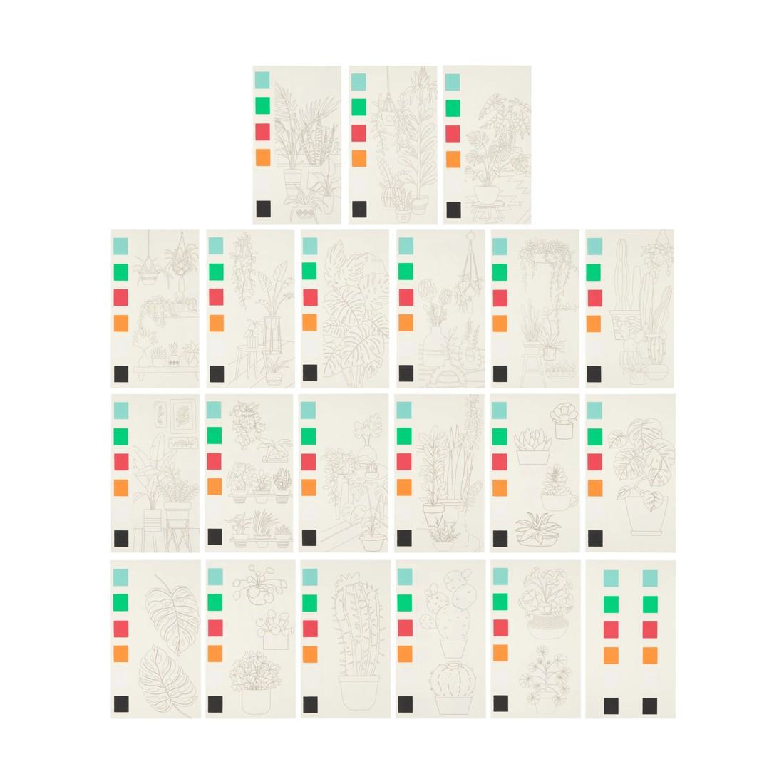 2 Mini Paint Pad - Plants, 2 of 4