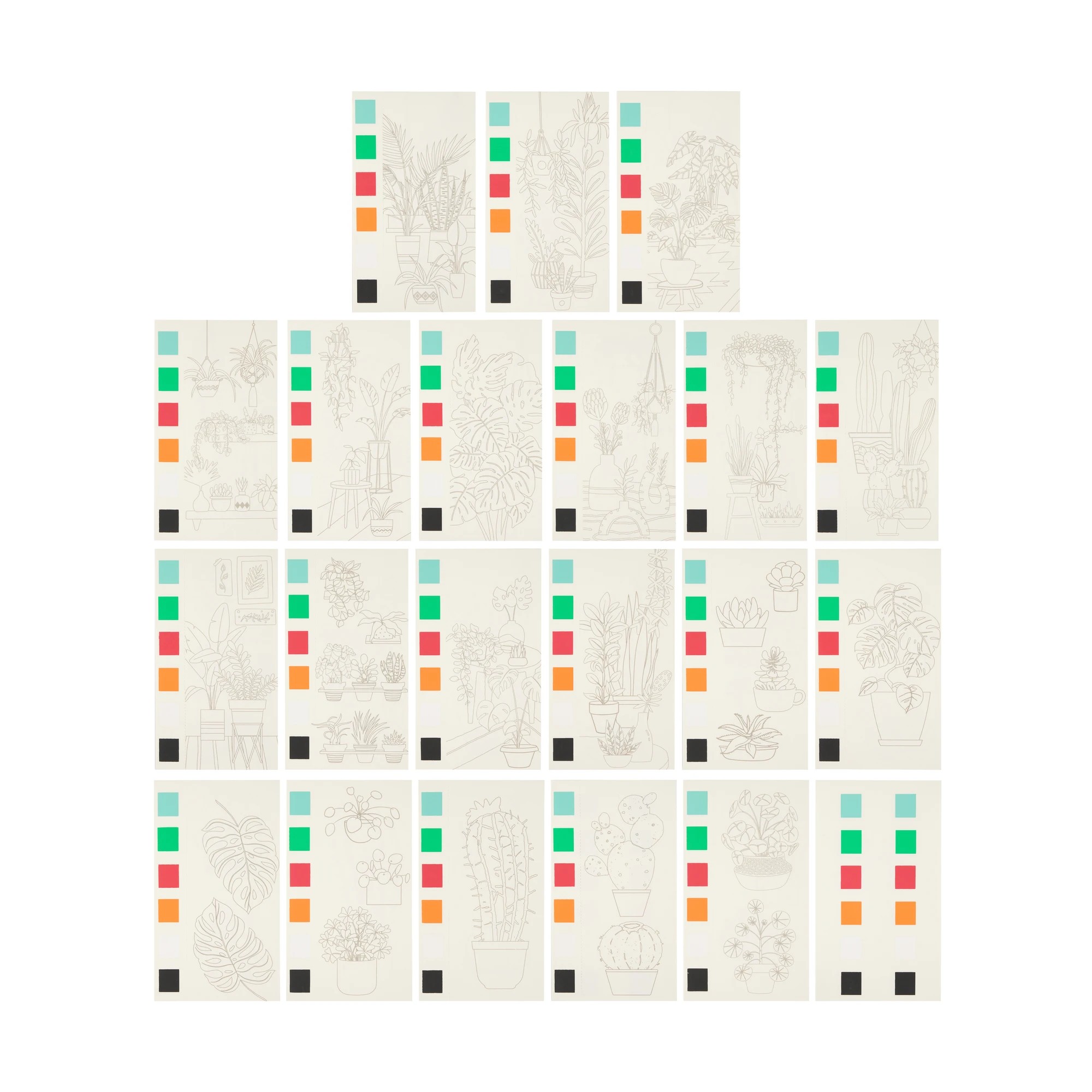 3 Mini Paint Pad - Plants, 3 of 5