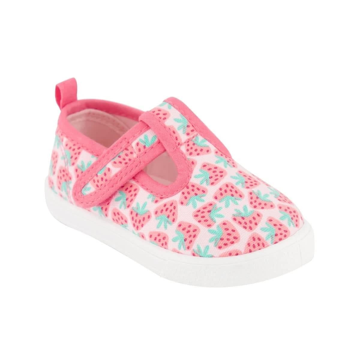 1 Baby T-Bar Shoes Strawberry, 1 of 5