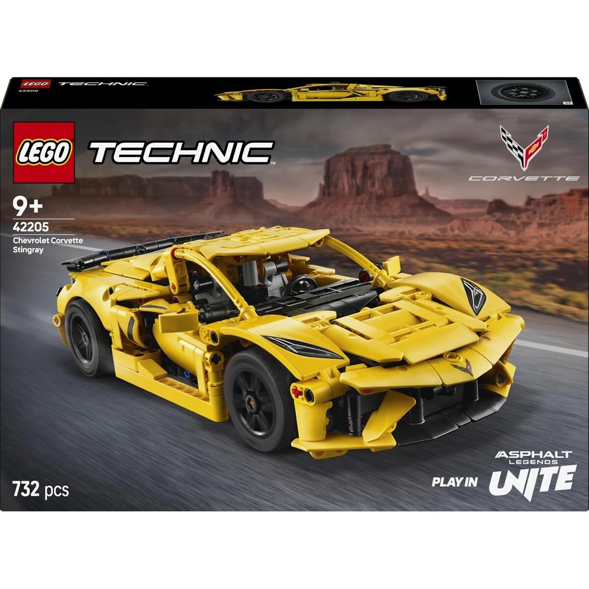 1 LEGO Technic Chevrolet Corvette Stingray 42205, 1 of 10