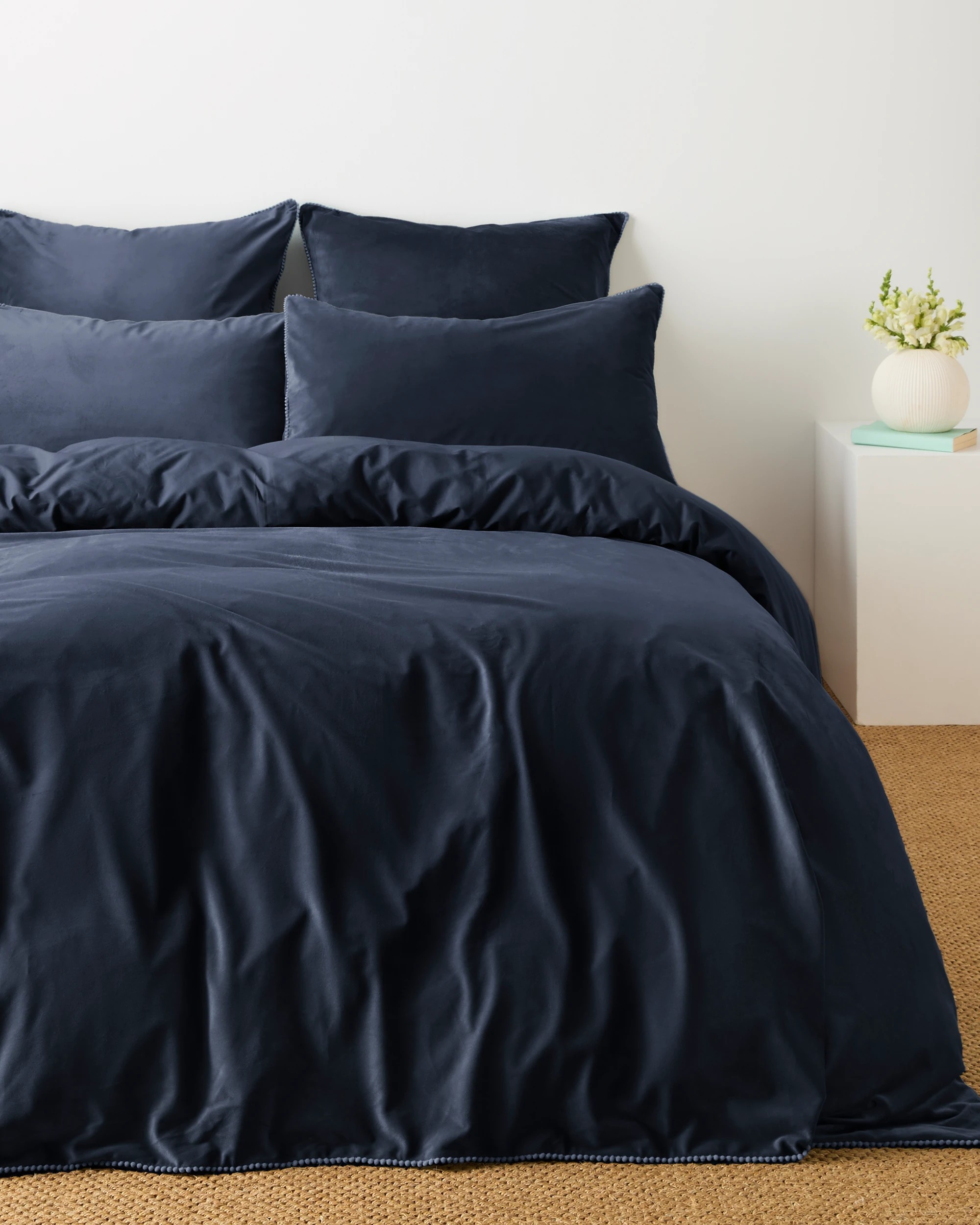 1 Target Lacy Velvet Quilt Cover Set - King Bed - Blue, 1 of 3