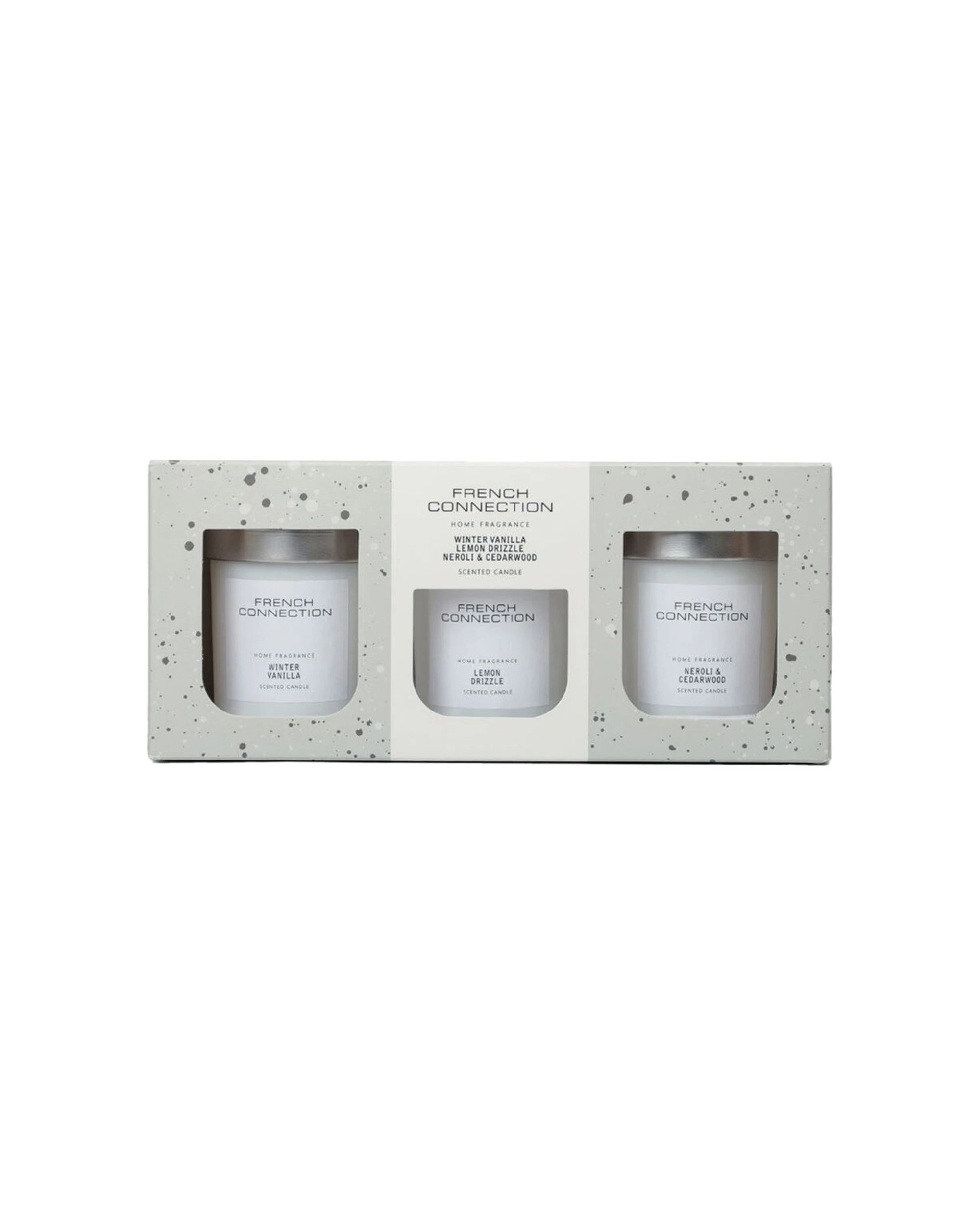 1 French Connection 3pc Collection Scented Candle Gift Set 64g - White, 1 of 3
