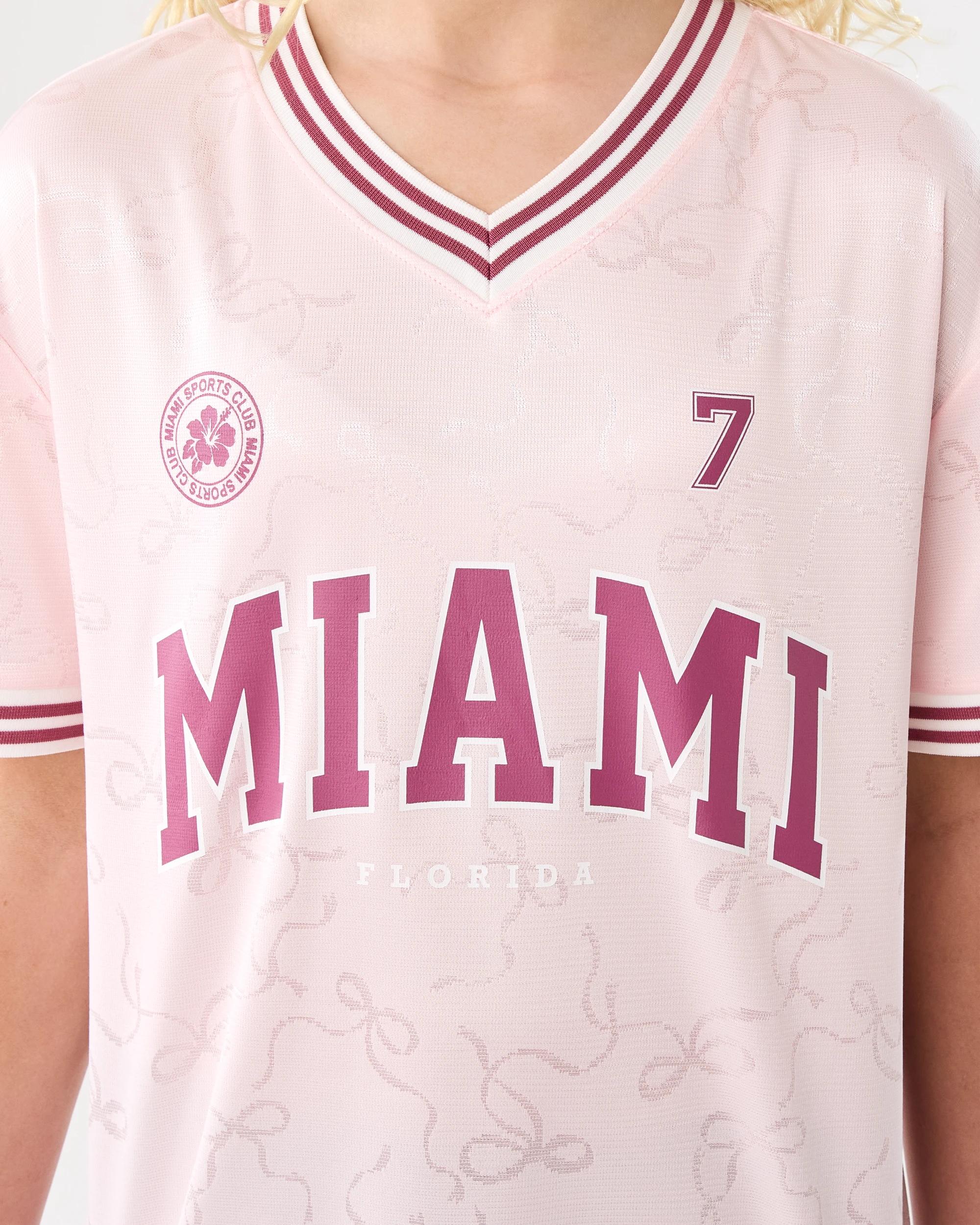 4 Mesh T-shirt Pink Text, 4 of 8