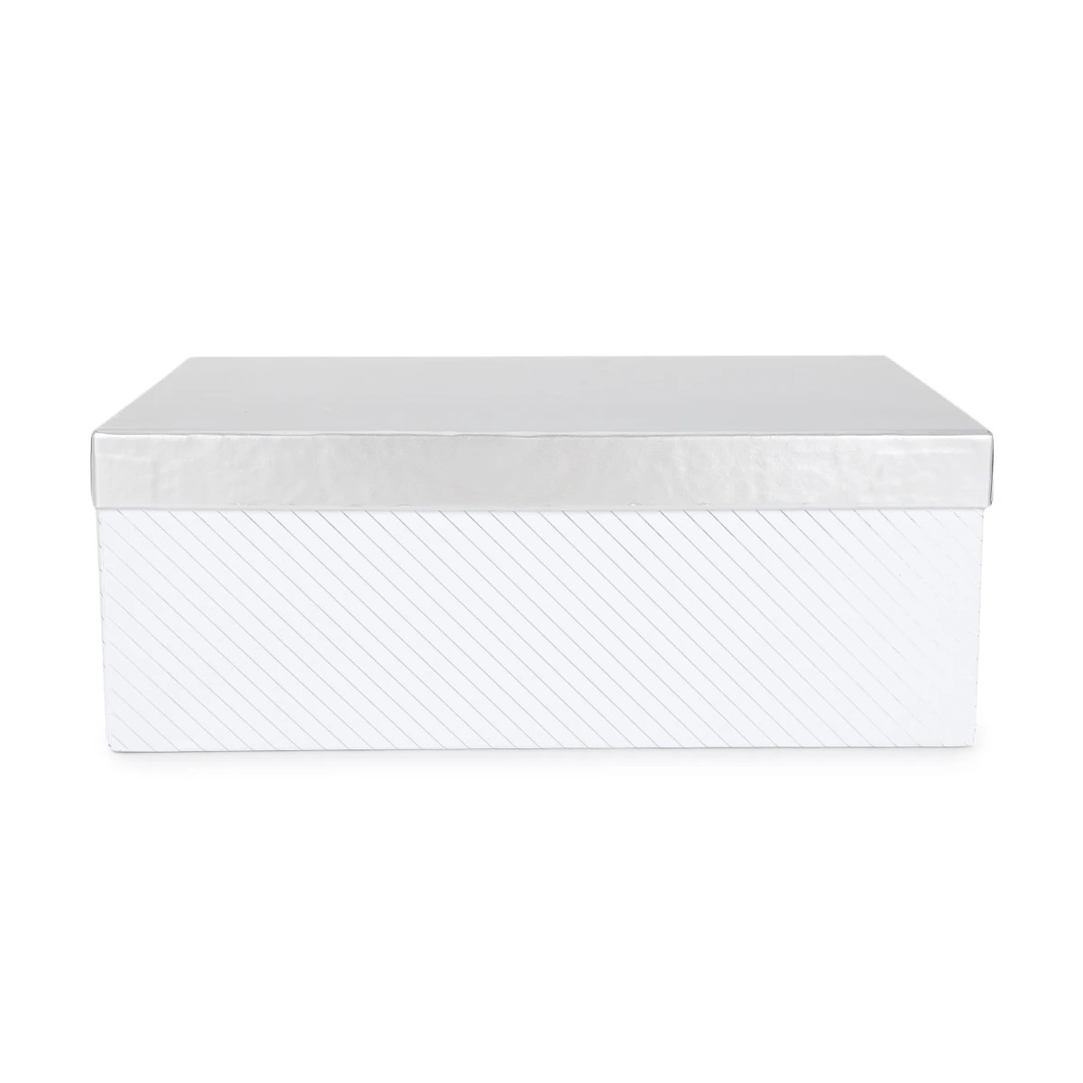 4 Silver Stripe Gift Box - Large, 4 of 7