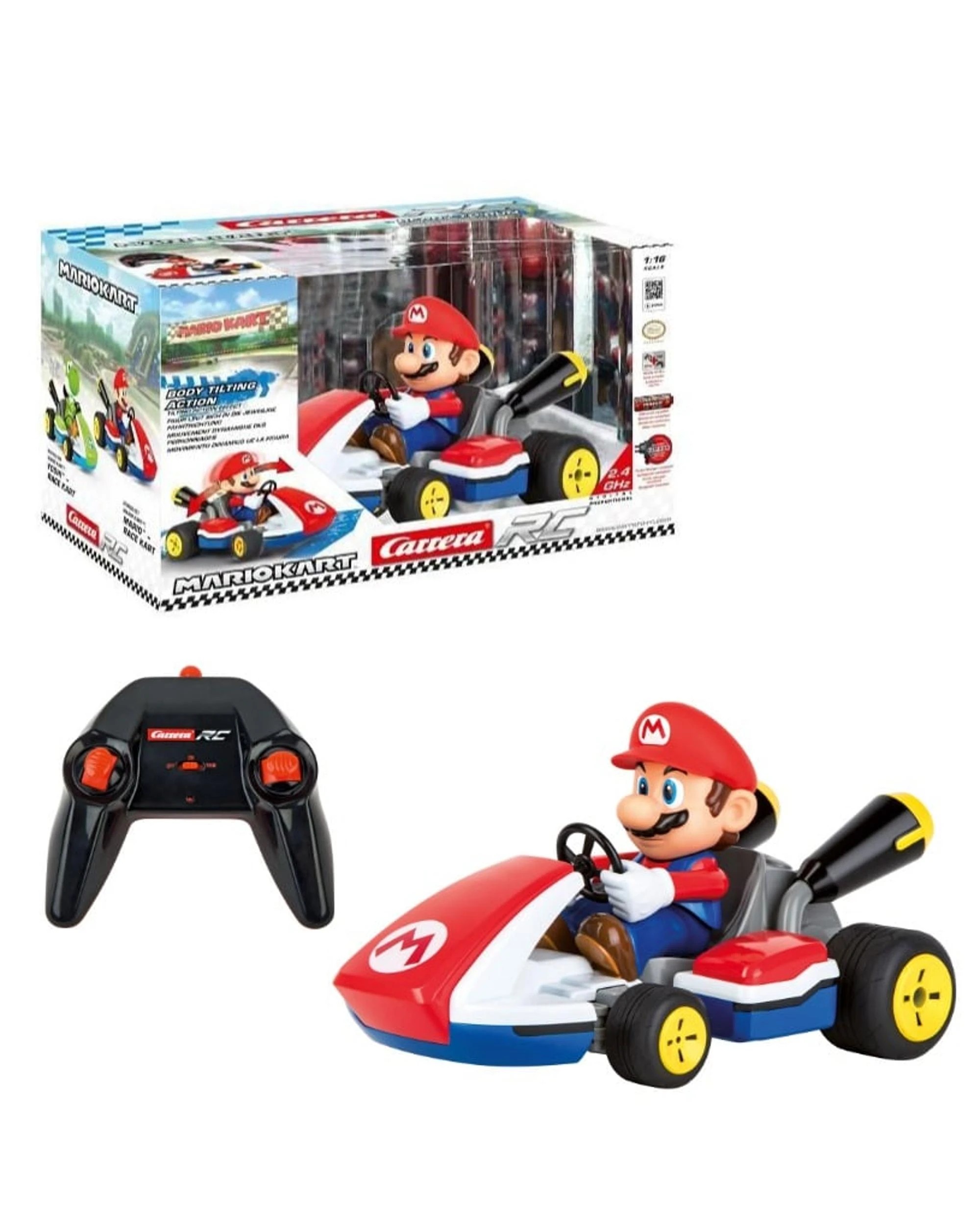 1 Carrera RC Mario Kart Mario Race Kart with Sound 1:16 Scale 2.4GHz Car, 1 of 5