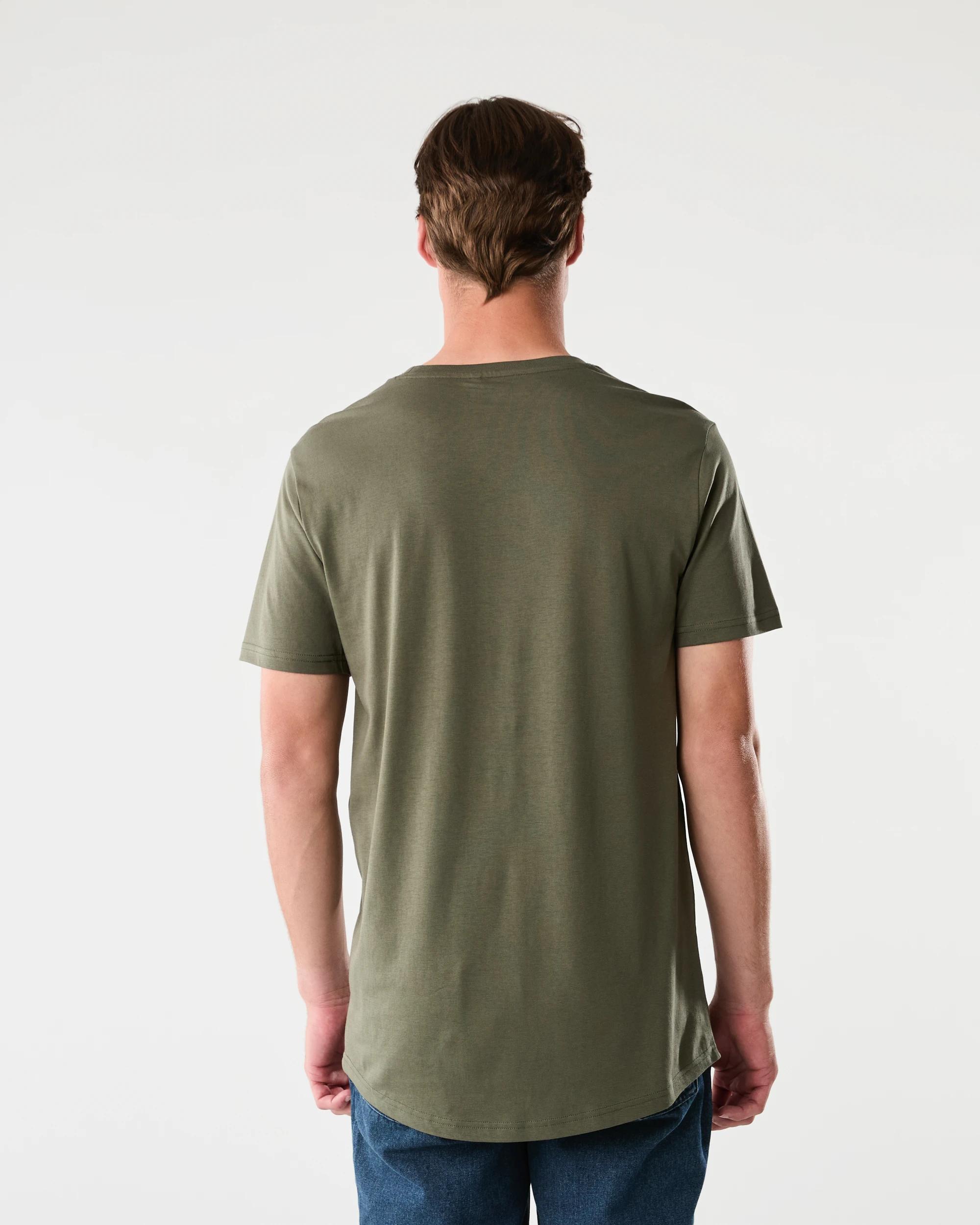 3 Australian Grown Cotton Longline T-shirt BEETLE, 3 of 6