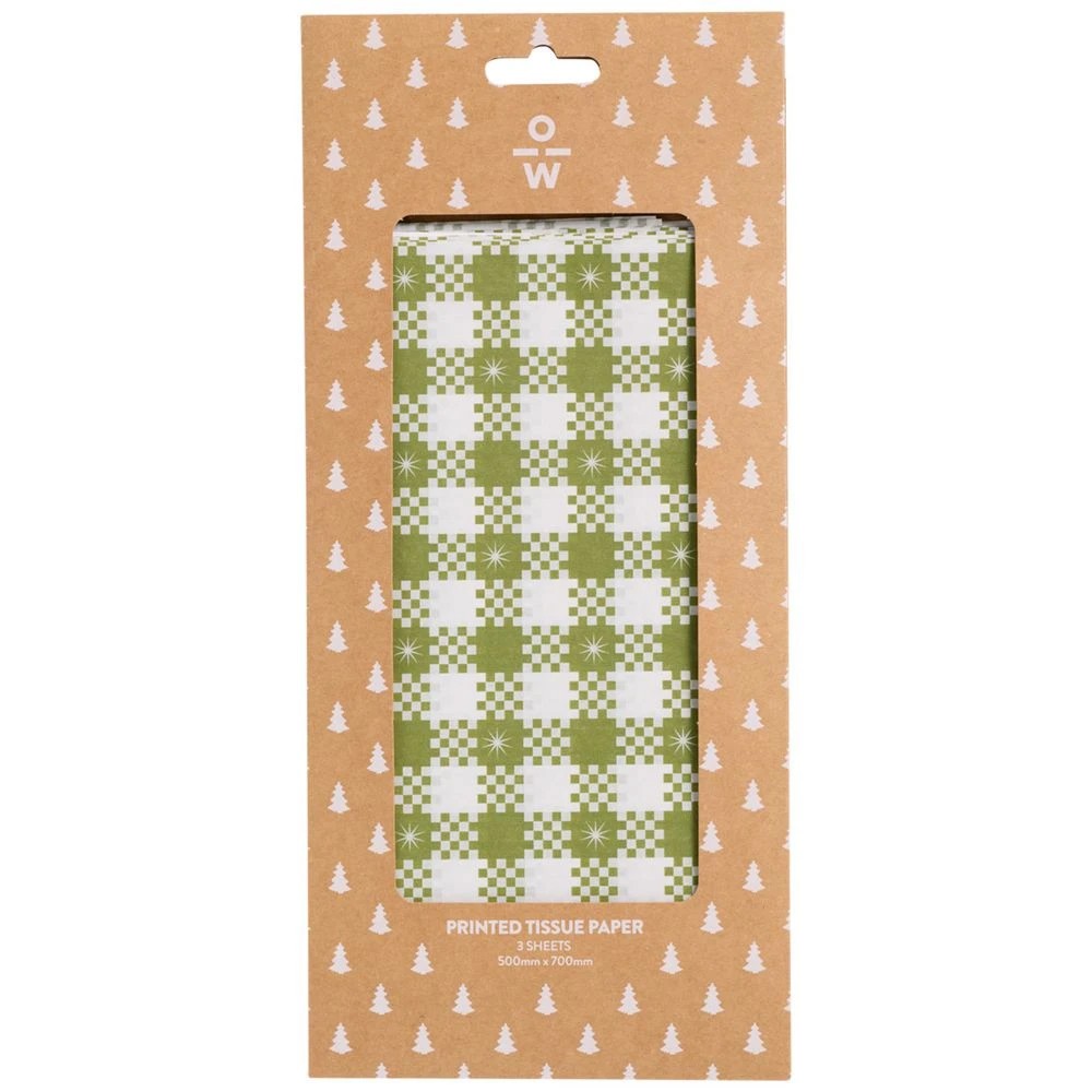 1 Officeworks Christmas Tissue Paper 3 Pack Australiana, 1 of 2