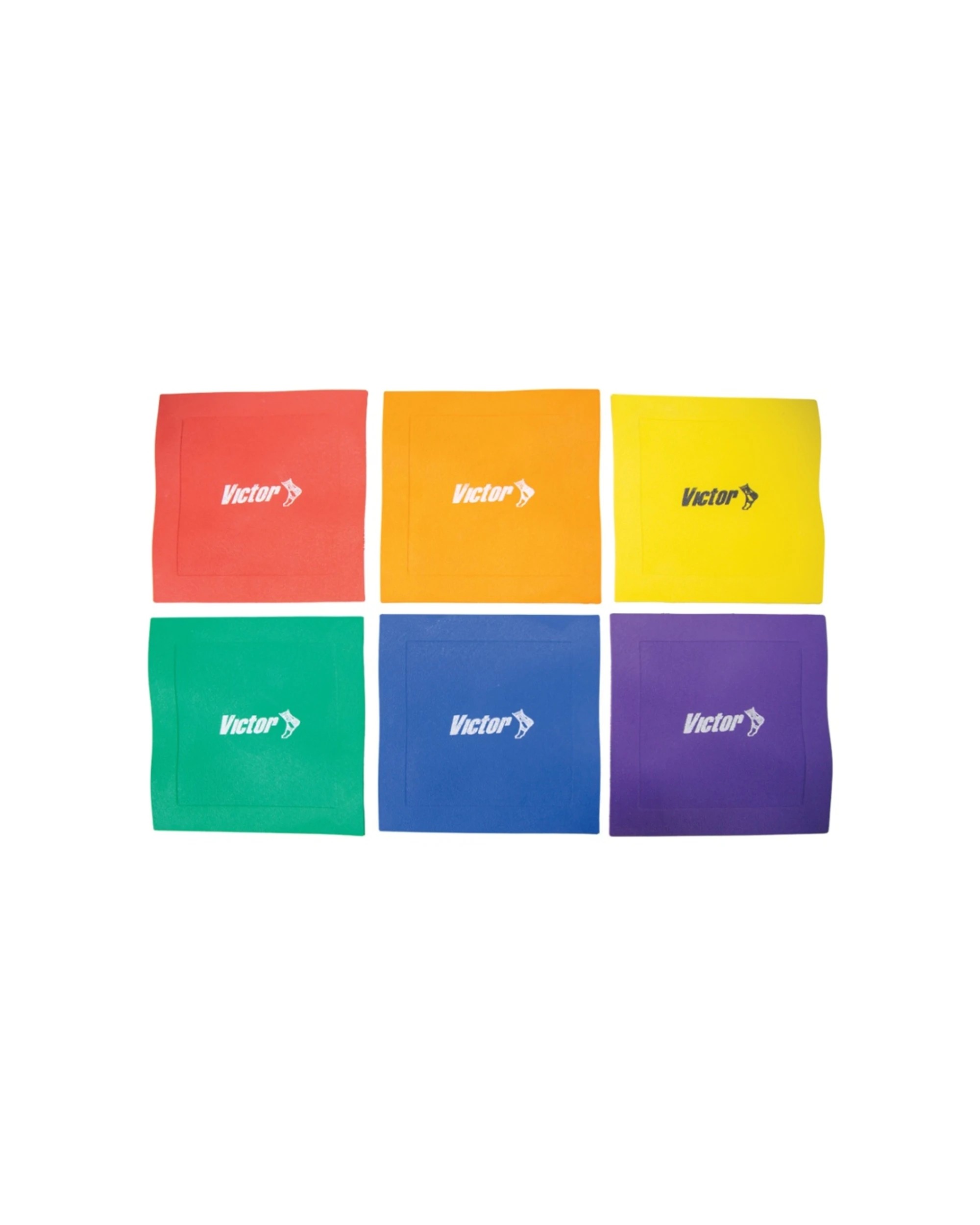 1 Victor Sports 6pc Floor Marker Space Station Mats Durable Training Markers - Multi, 1 of 3