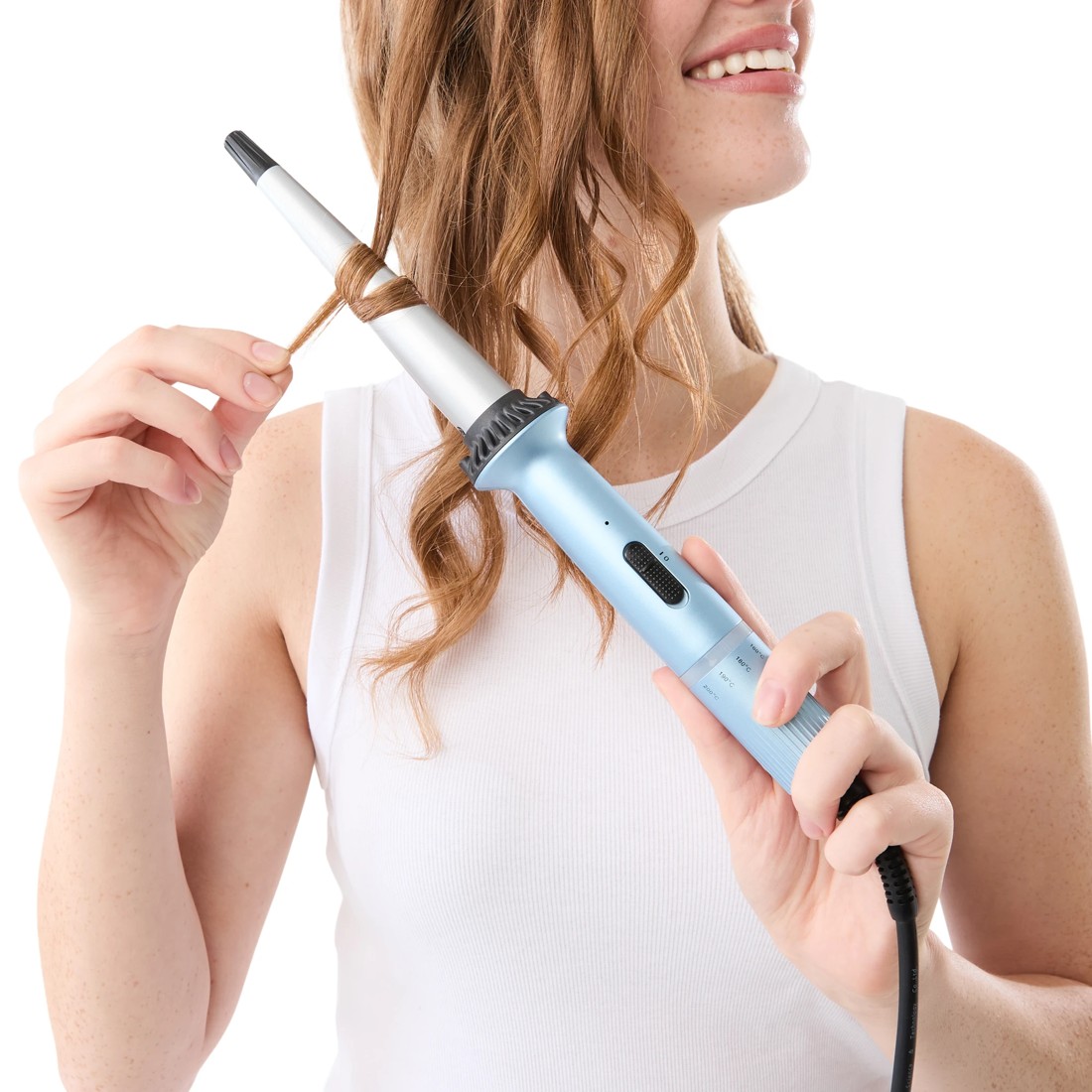 3 Wand Curler - Blue, 3 of 10