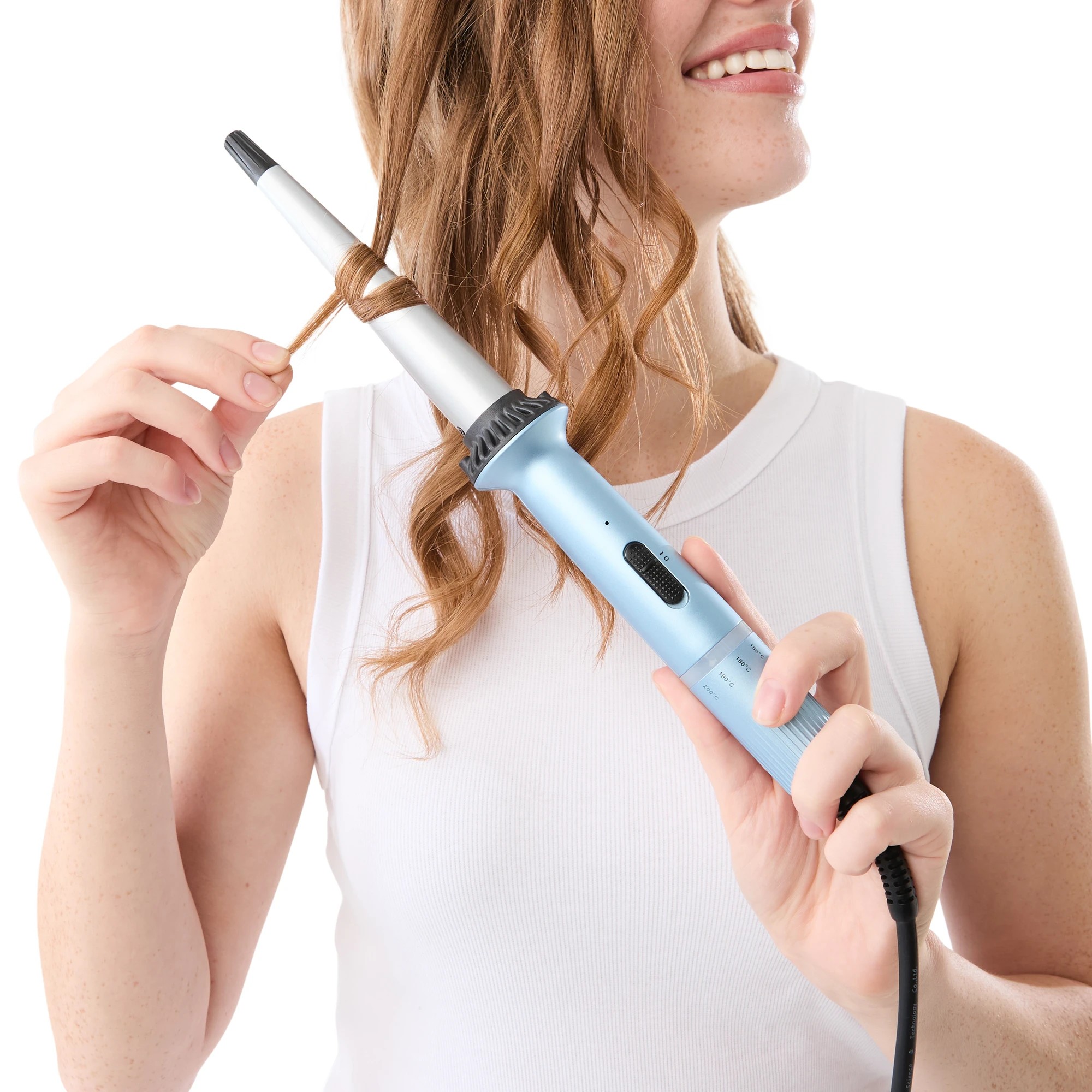 3 Wand Curler - Blue, 3 of 10