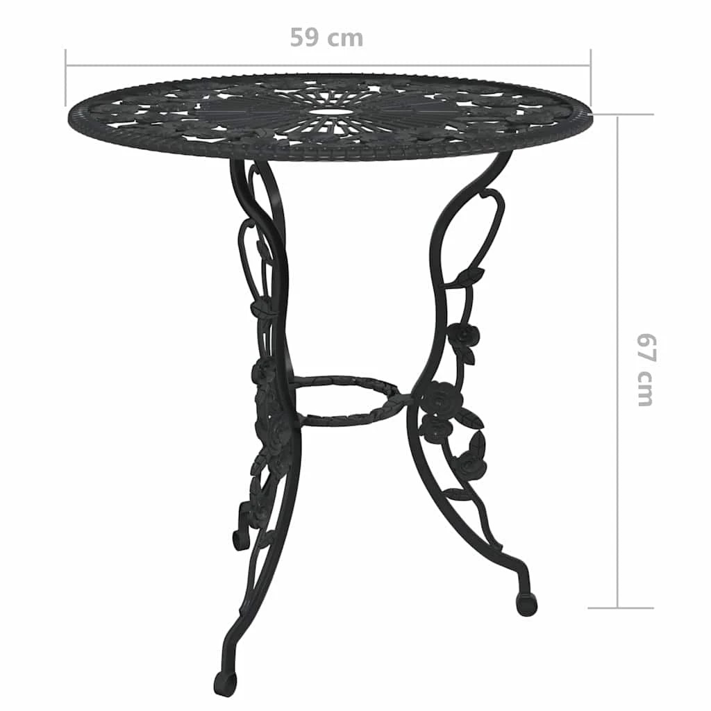 8 vidaXL Bistro set Decorative Inlays - Black, 8 of 9