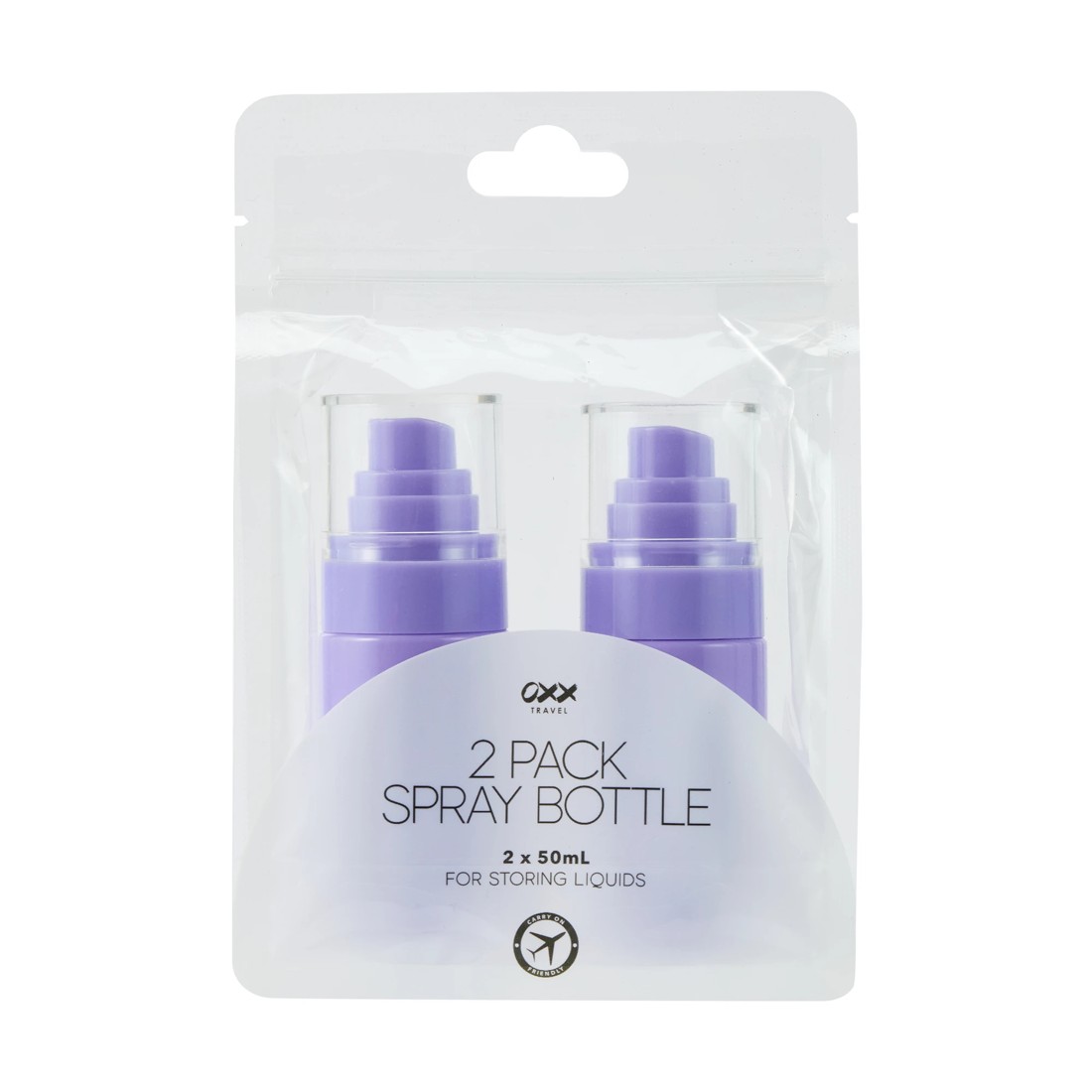 1 OXX Travel 2 Pack Spray Bottle - Purple, 1 of 4