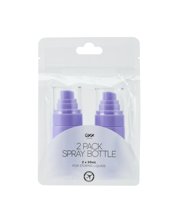 OXX Travel 2 Pack Spray Bottle - Purple