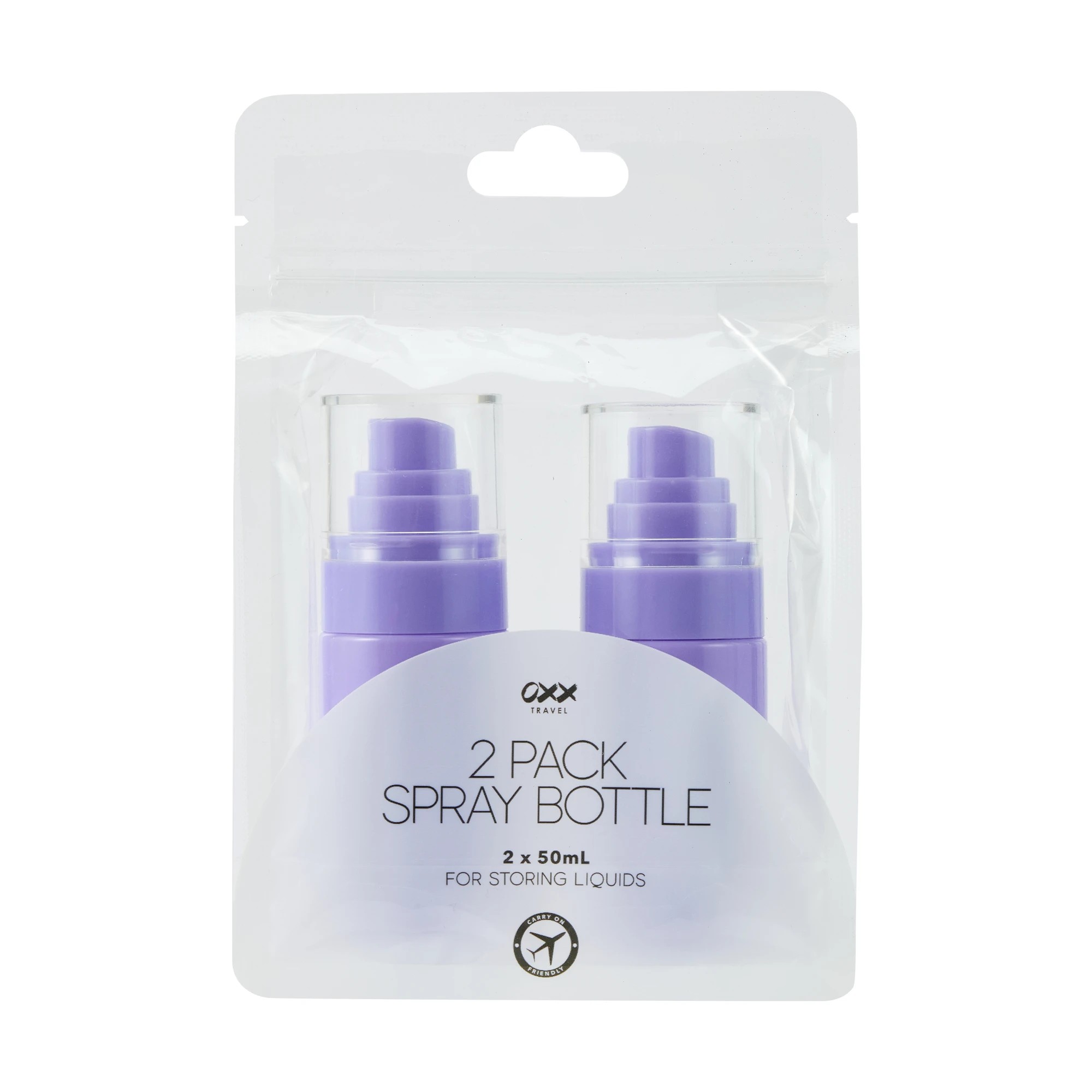 1 OXX Travel 2 Pack Spray Bottle - Purple, 1 of 4