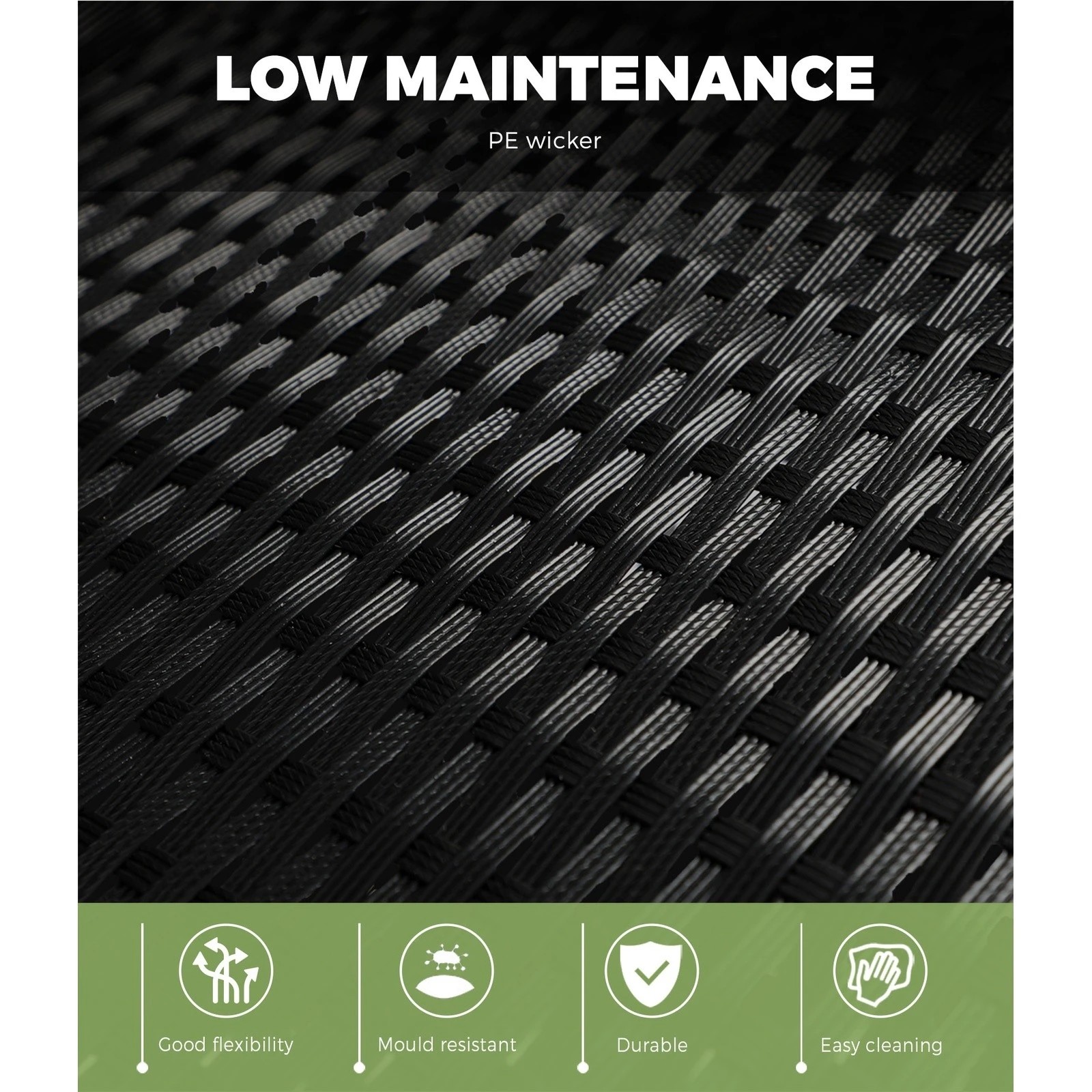 5 Livsip Outdoor Bar Table Dining Chairs Stools Set Rattan Patio Furniture 3 Piece
 - Multi, 5 of 10