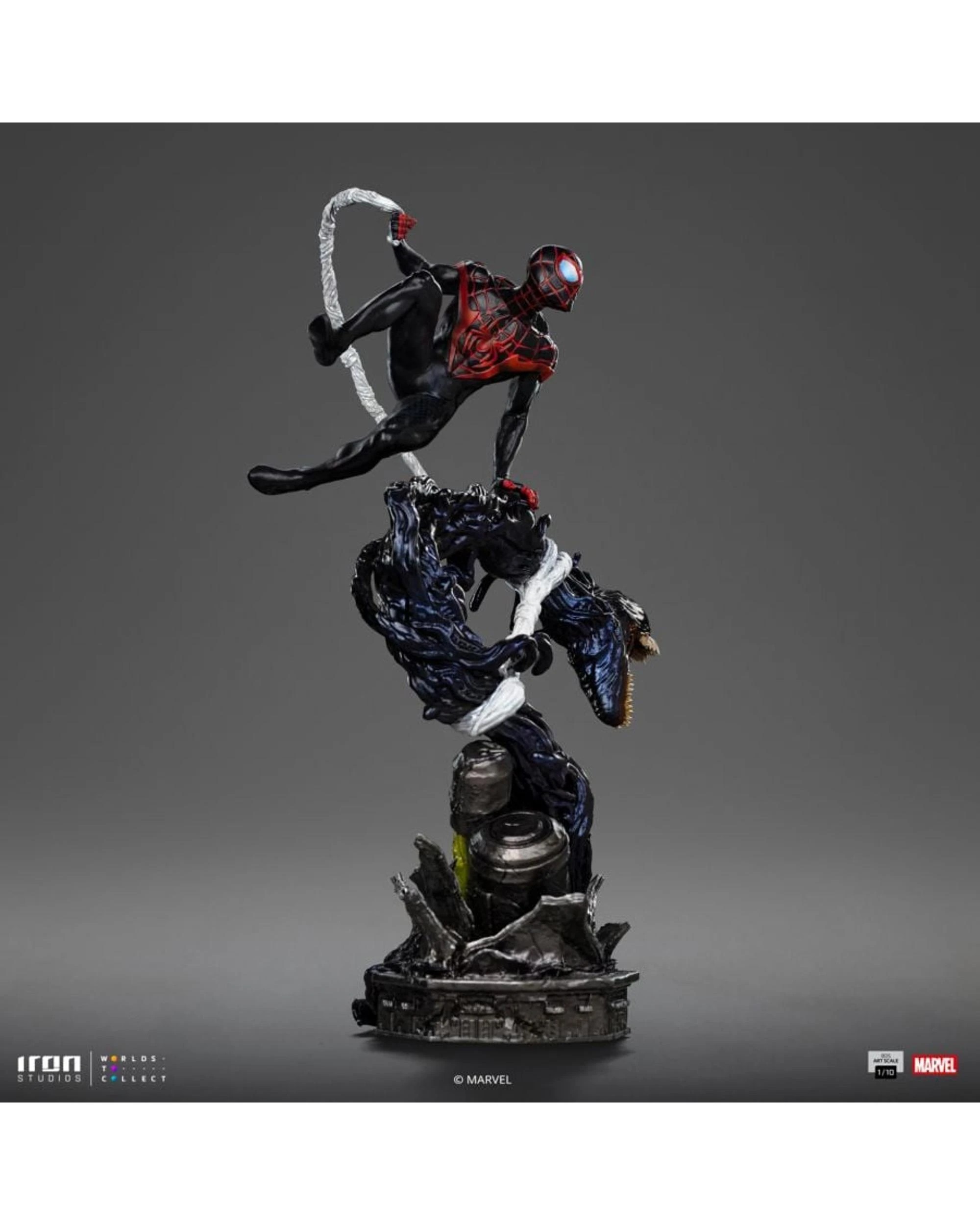 3 Iron Studios Marvel Spider-man Miles Morales 1:10 Statue, 3 of 10