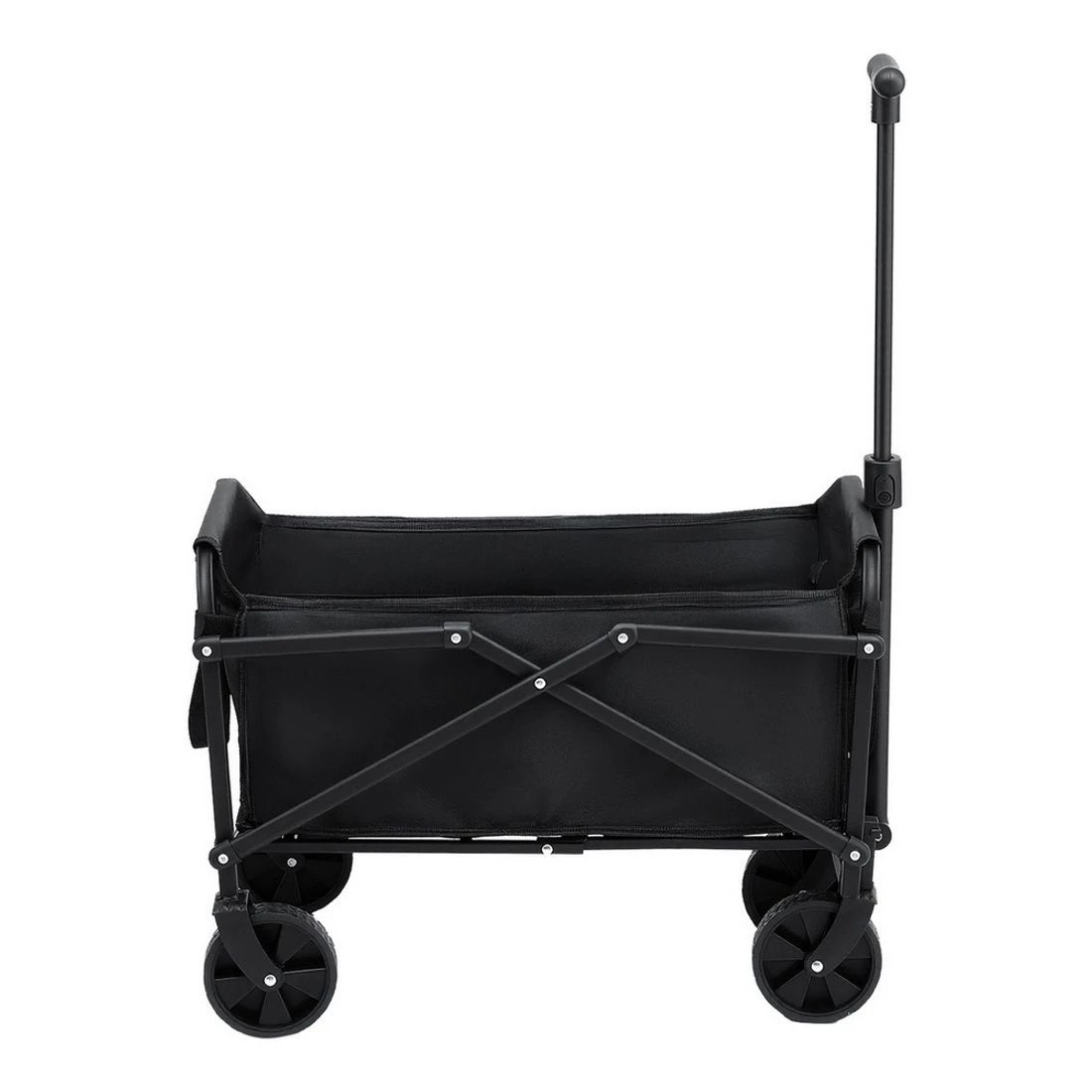 3 Gardeon Garden Cart Folding Trolley Camping Wagon Barrow Outdoor Beach - Black, 3 of 8