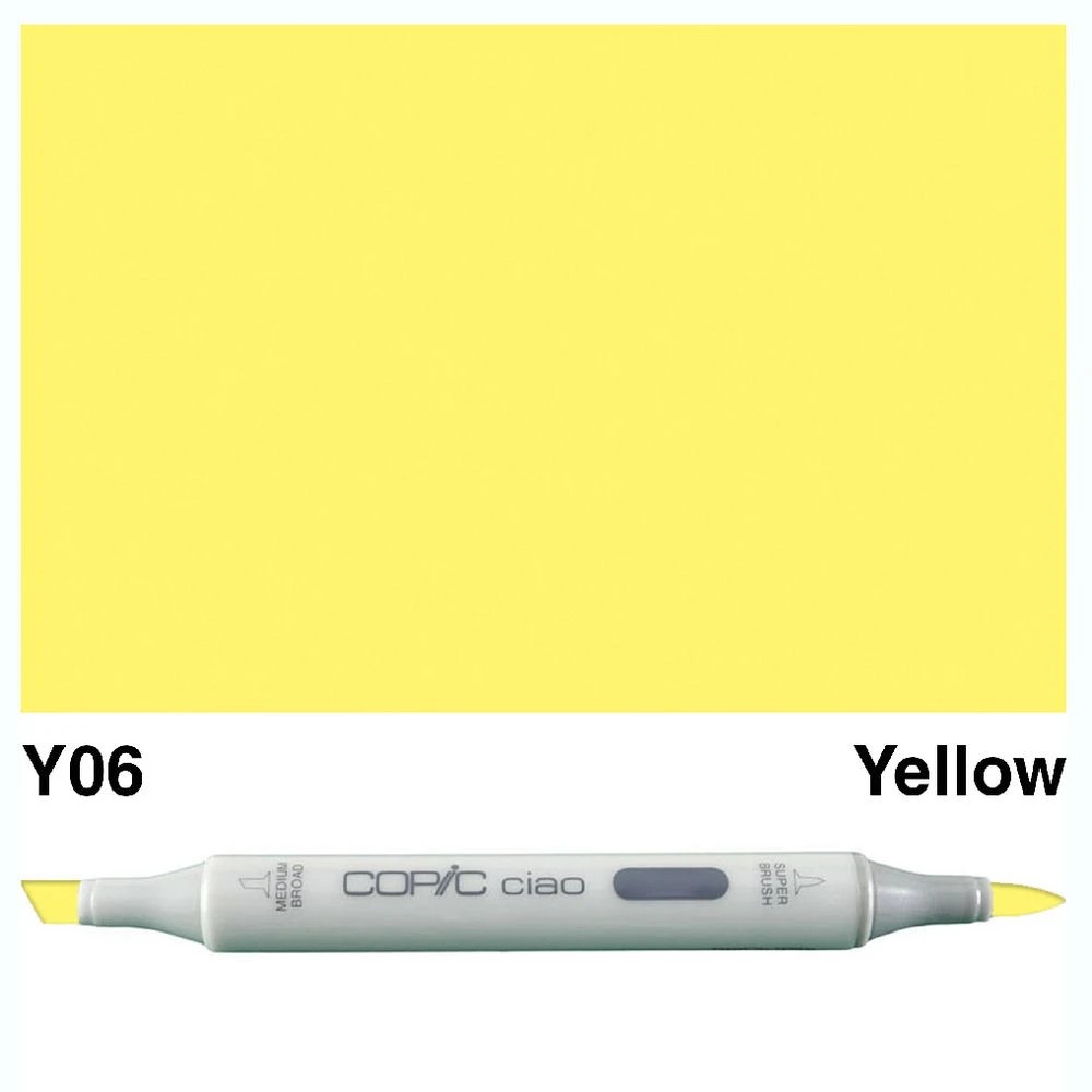 3 Copic Ciao Dual Nib Marker Y06 Yellow, 3 of 3