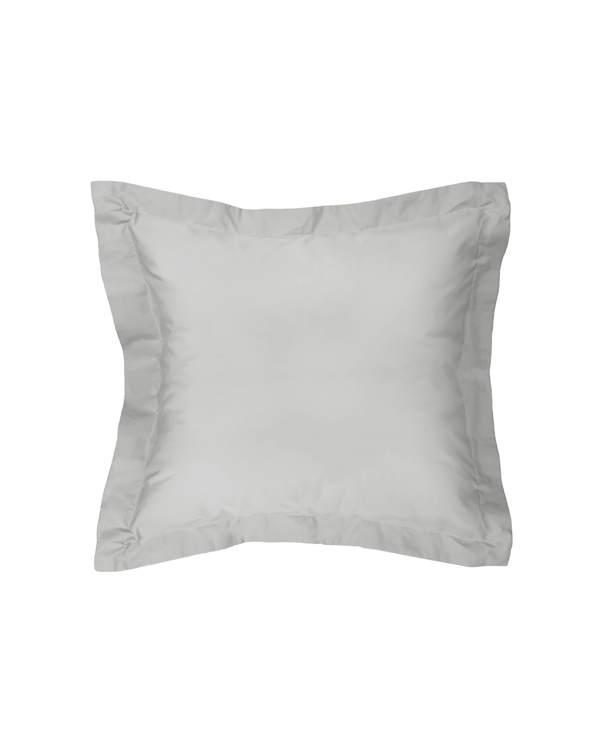1 Algodon Euro Pillowcase 65cm 300TC Cotton Luxury Soft Smooth Comfort - Silver, 1 of 1