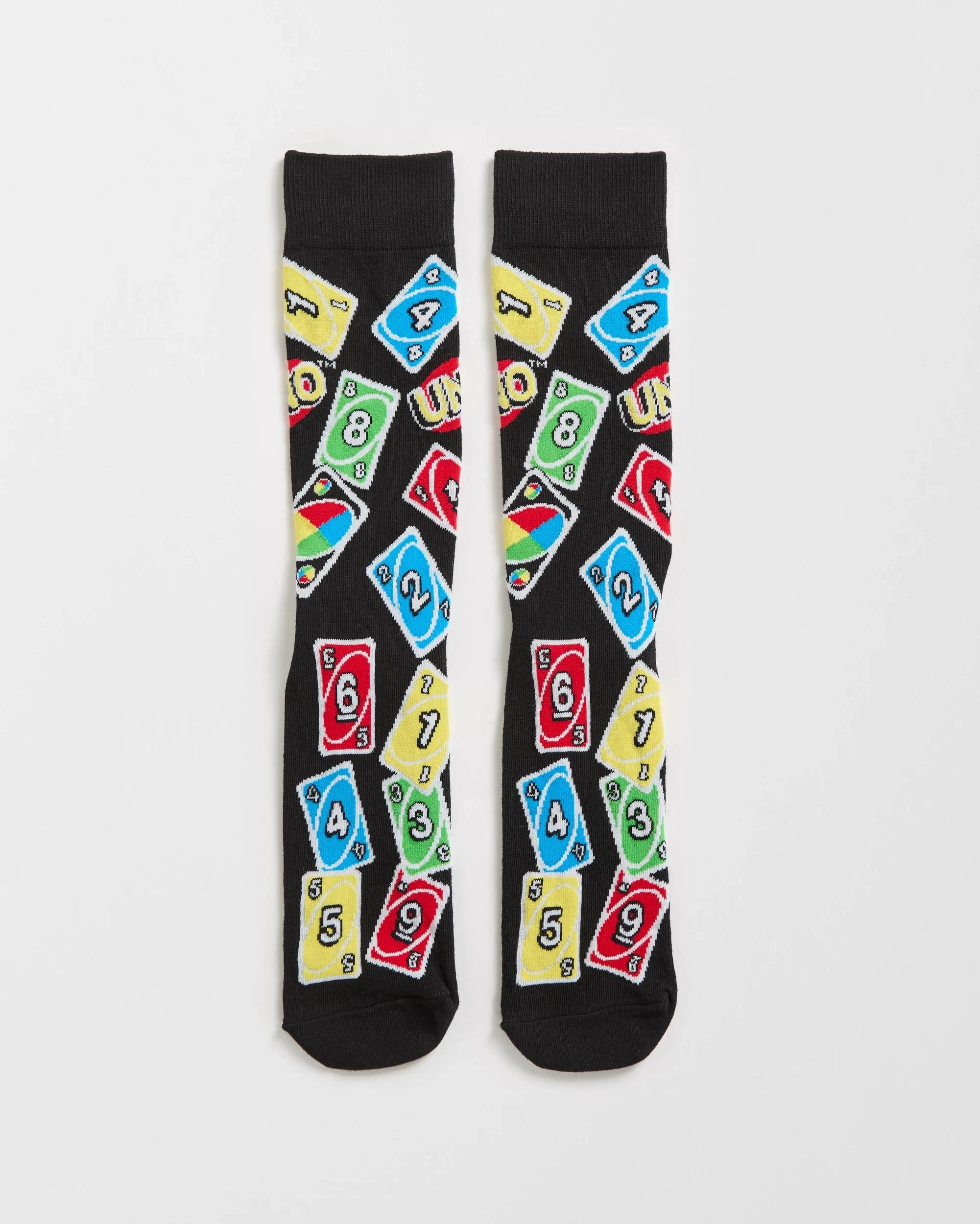 3 UNO Licensed Crew Socks - Swag UNO, 3 of 3