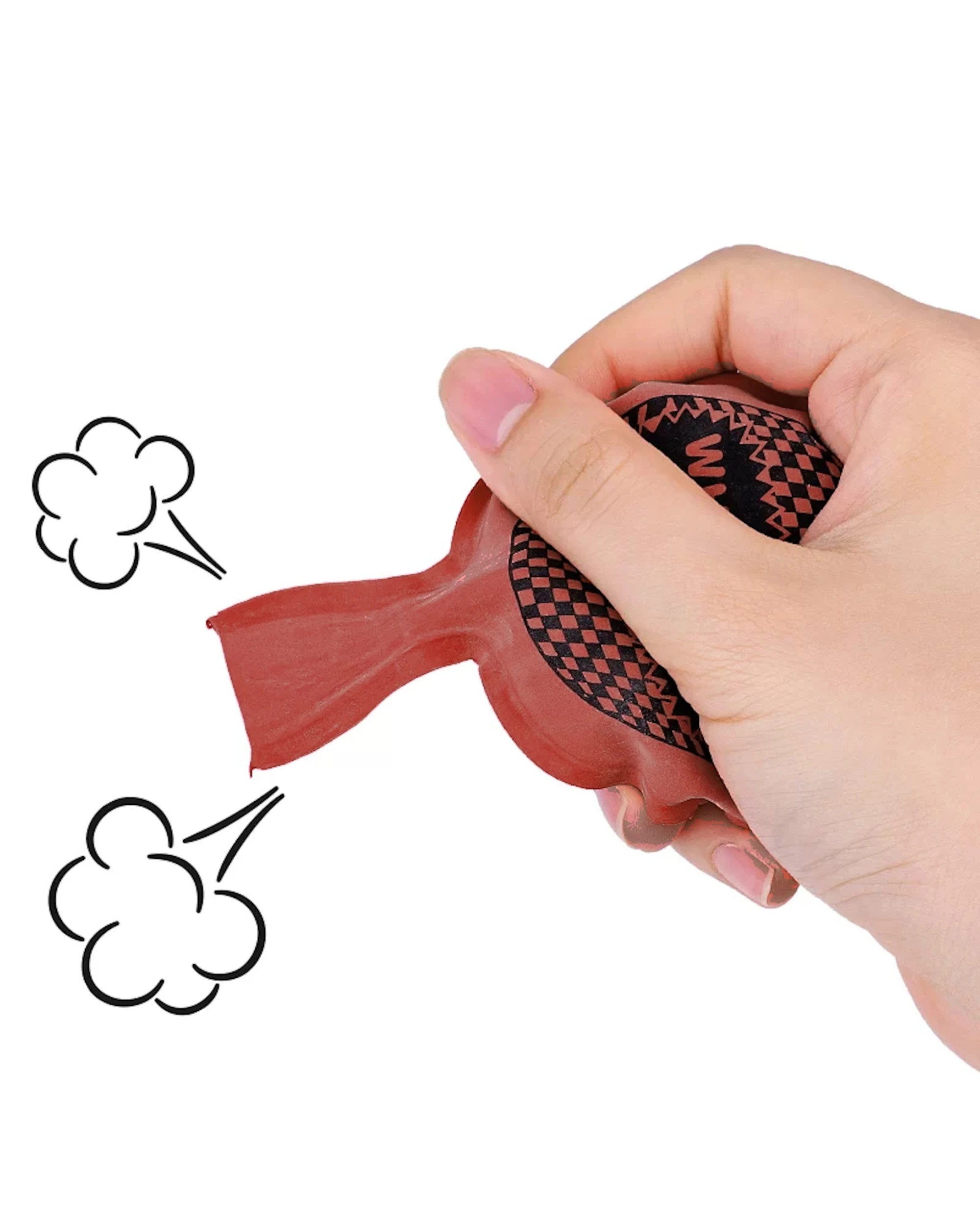 2 Partyrama Inflated Mini Whoopee Cushions Pack of 2 - Red, 2 of 4